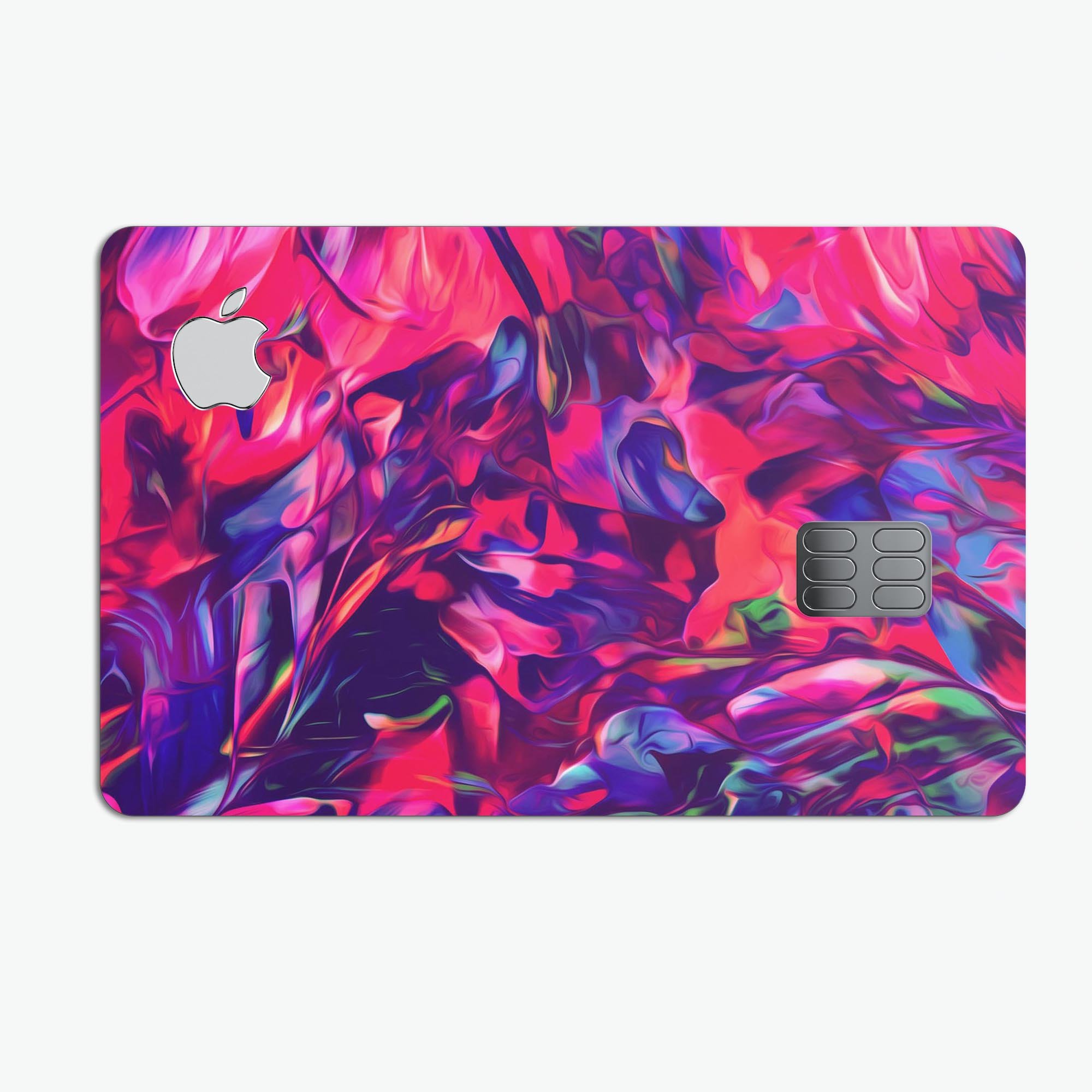 Blurred Abstract Flow V20 decal skin for Apple Card, showcasing premium vinyl material and stylish design.