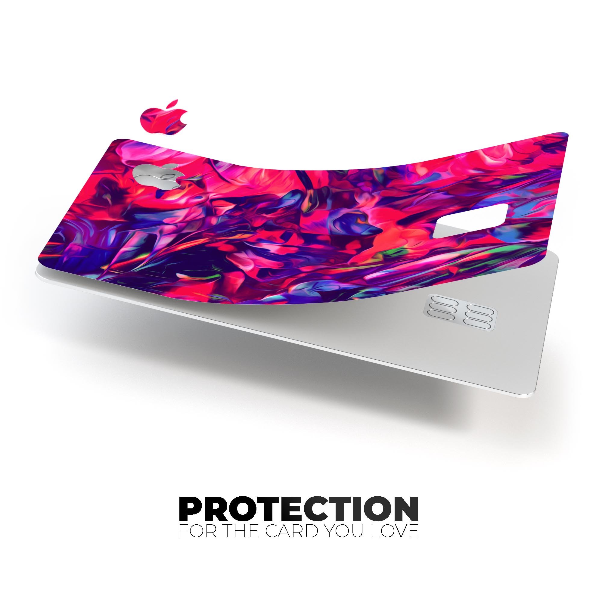 Blurred Abstract Flow V20 decal skin for Apple Card, showcasing premium vinyl material and stylish design.