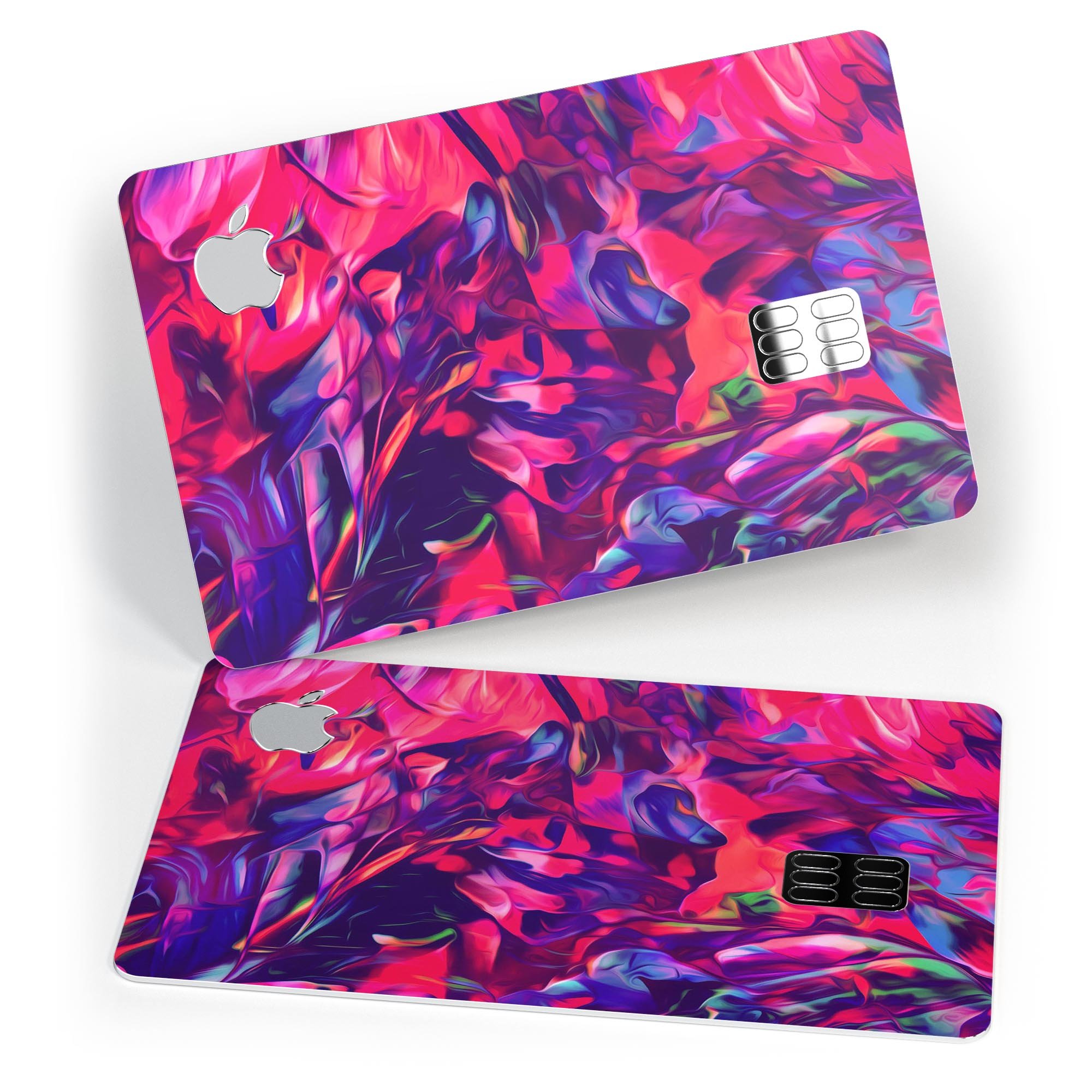 Blurred Abstract Flow V20 decal skin for Apple Card, showcasing premium vinyl material and stylish design.