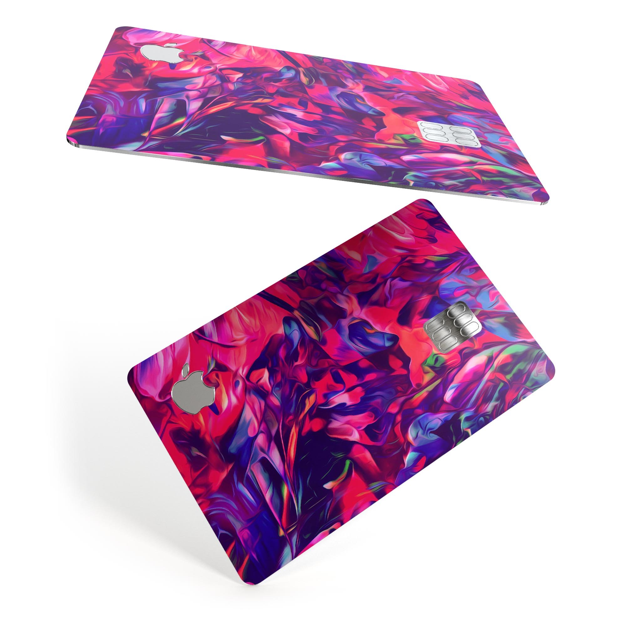 Blurred Abstract Flow V20 decal skin for Apple Card, showcasing premium vinyl material and stylish design.