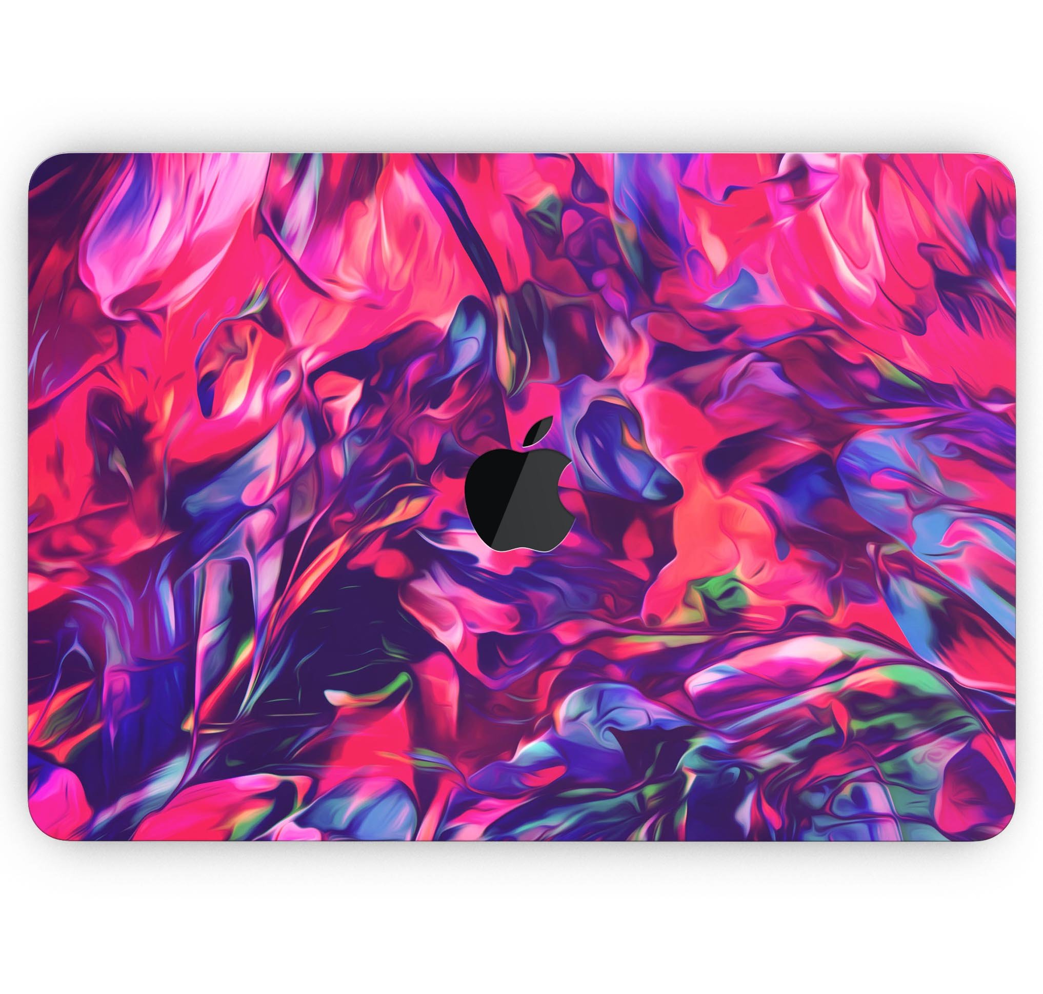 Blurred Abstract Flow V20 skin decal wrap kit for MacBook, showcasing vibrant abstract design and premium vinyl material.