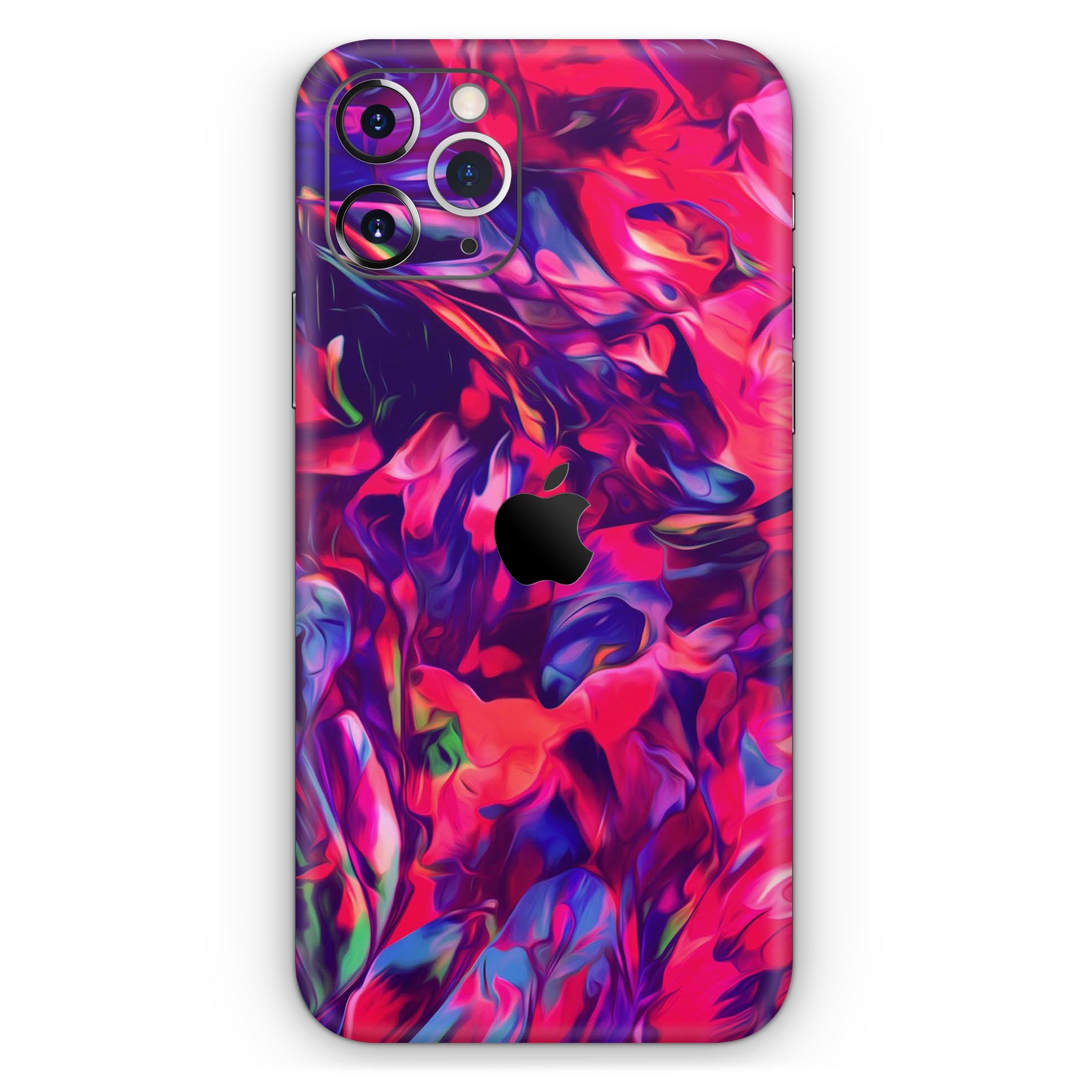 Blurred Abstract Flow V20 Skin-Kit for Apple iPhone, showcasing a vibrant abstract design with a smooth finish.