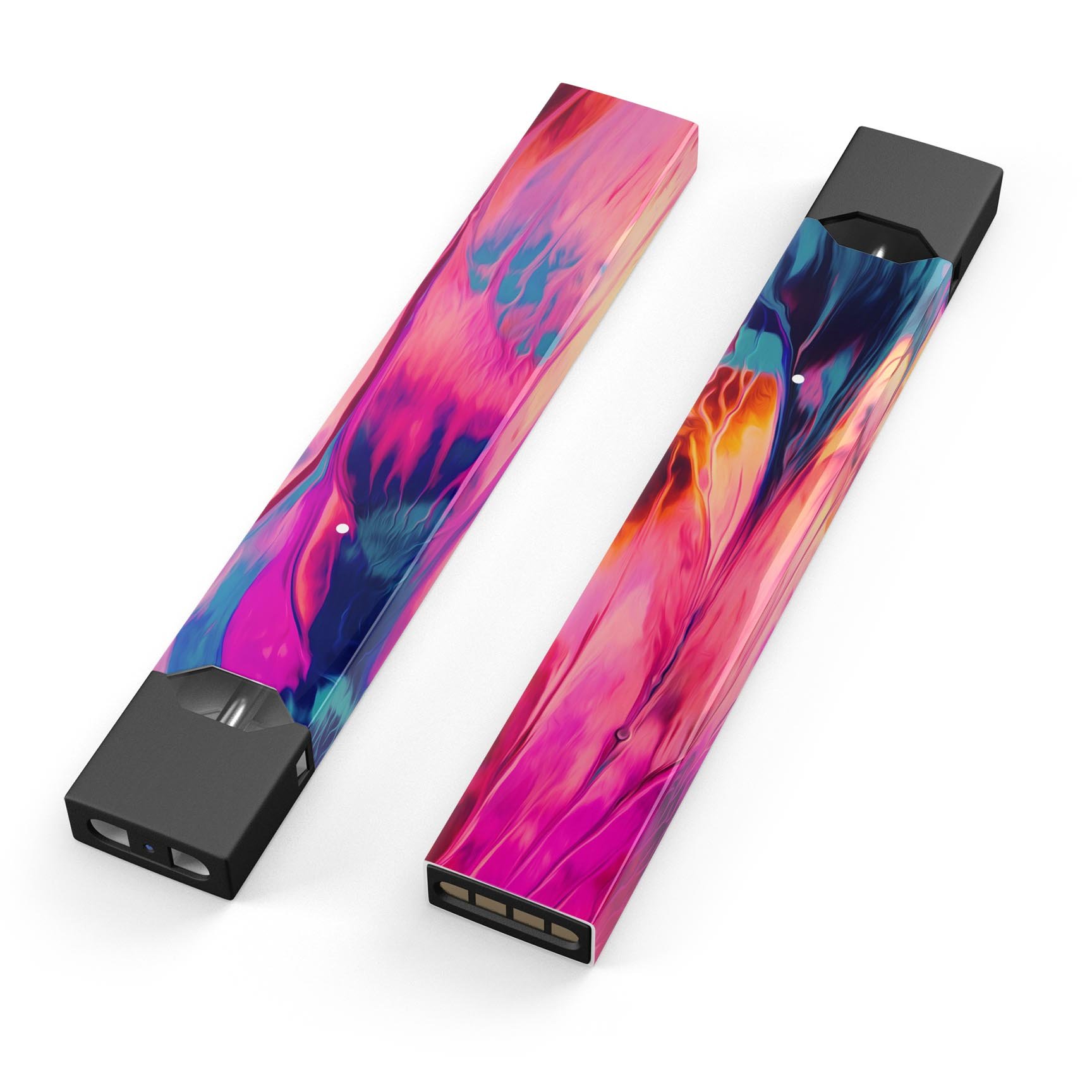 Blurred Abstract Flow V24 premium decal skin-wrap sticker designed for JUUL vaping device, showcasing vibrant abstract design.