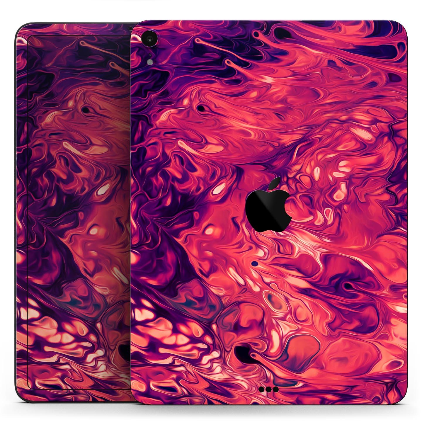 Blurred Abstract Flow V3 skin decal for Apple iPad Pro, showcasing a vibrant abstract design with a smooth finish.