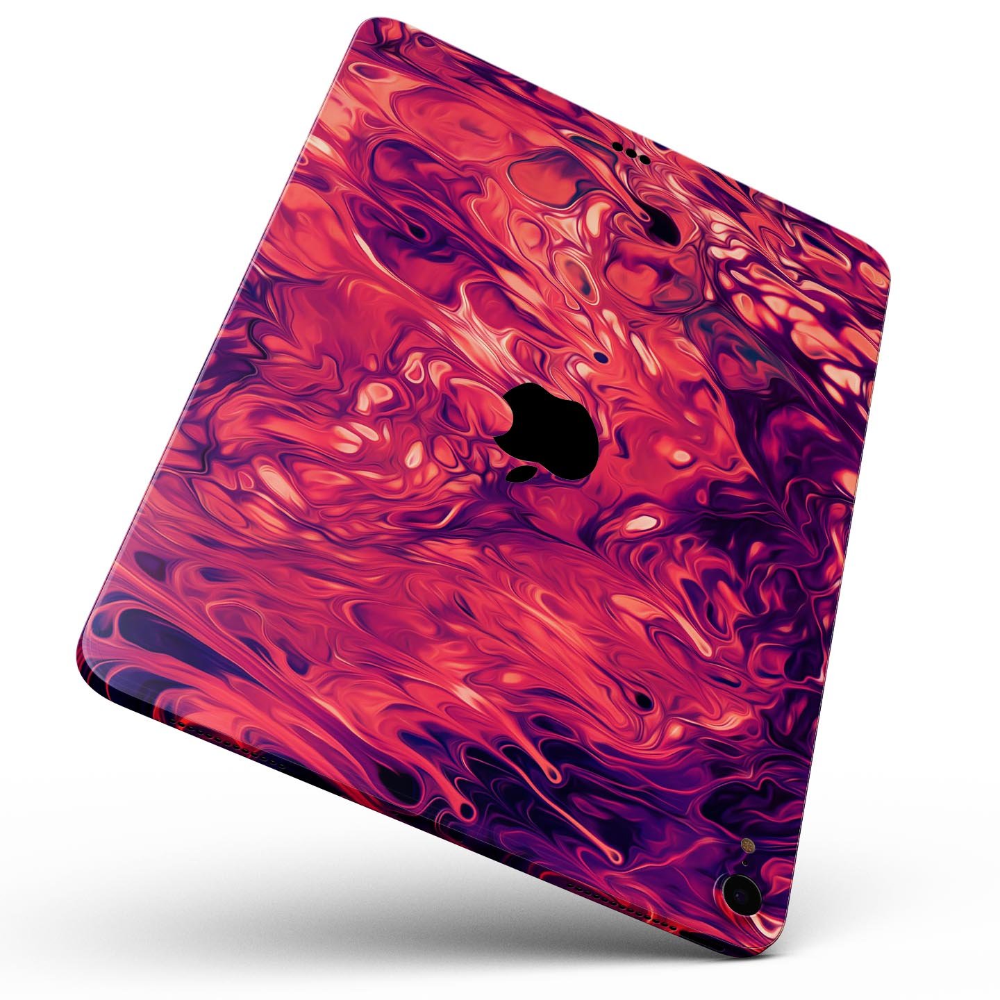 Blurred Abstract Flow V3 skin decal for Apple iPad Pro, showcasing a vibrant abstract design with a smooth finish.