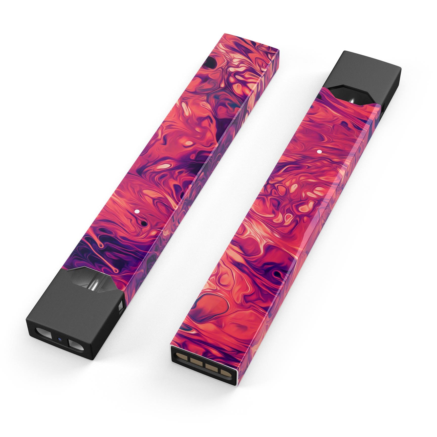 Blurred Abstract Flow V3 skin-wrap sticker designed for JUUL vaping device, showcasing vibrant colors and a sleek finish.