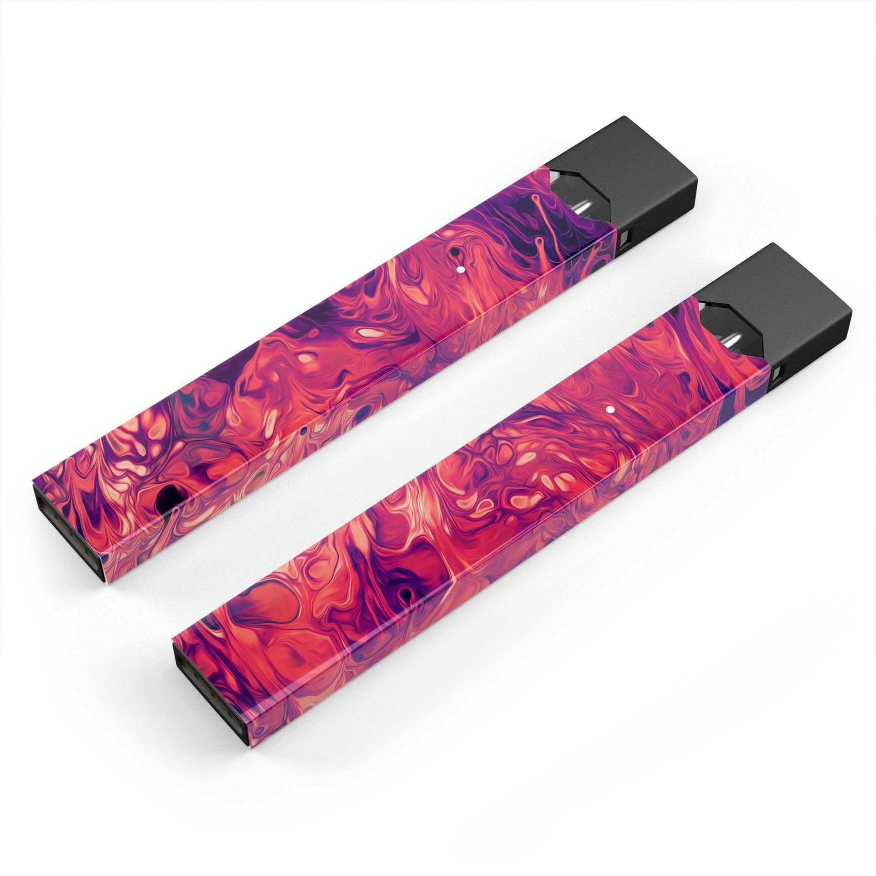 Blurred Abstract Flow V3 skin-wrap sticker designed for JUUL vaping device, showcasing vibrant colors and a sleek finish.