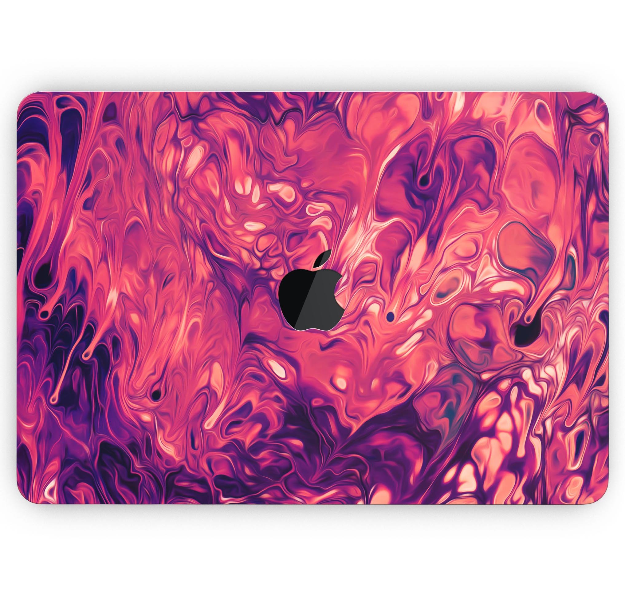 Blurred Abstract Flow V3 skin decal wrap kit for Apple MacBook, showcasing vibrant abstract design and premium vinyl material.