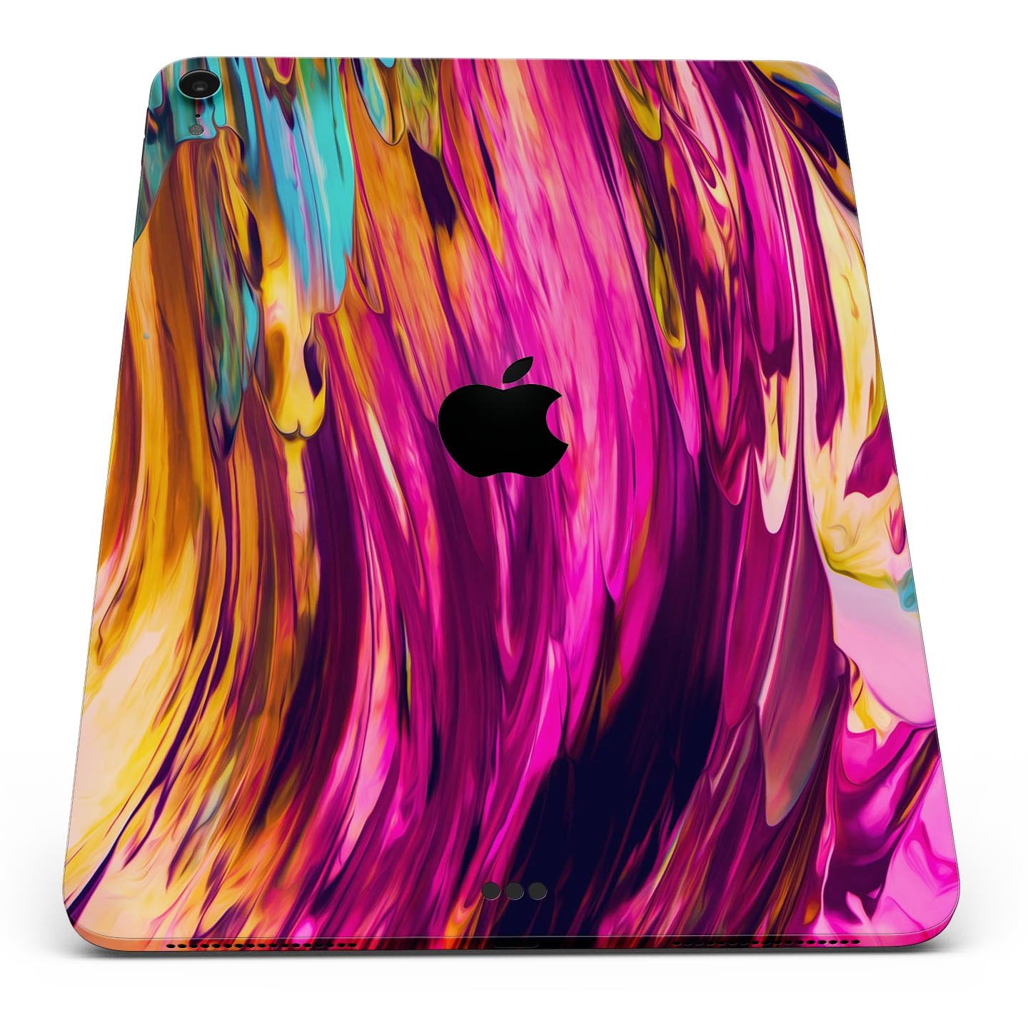 Blurred Abstract Flow V30 skin decal for Apple iPad, showcasing a vibrant abstract design with a smooth finish.