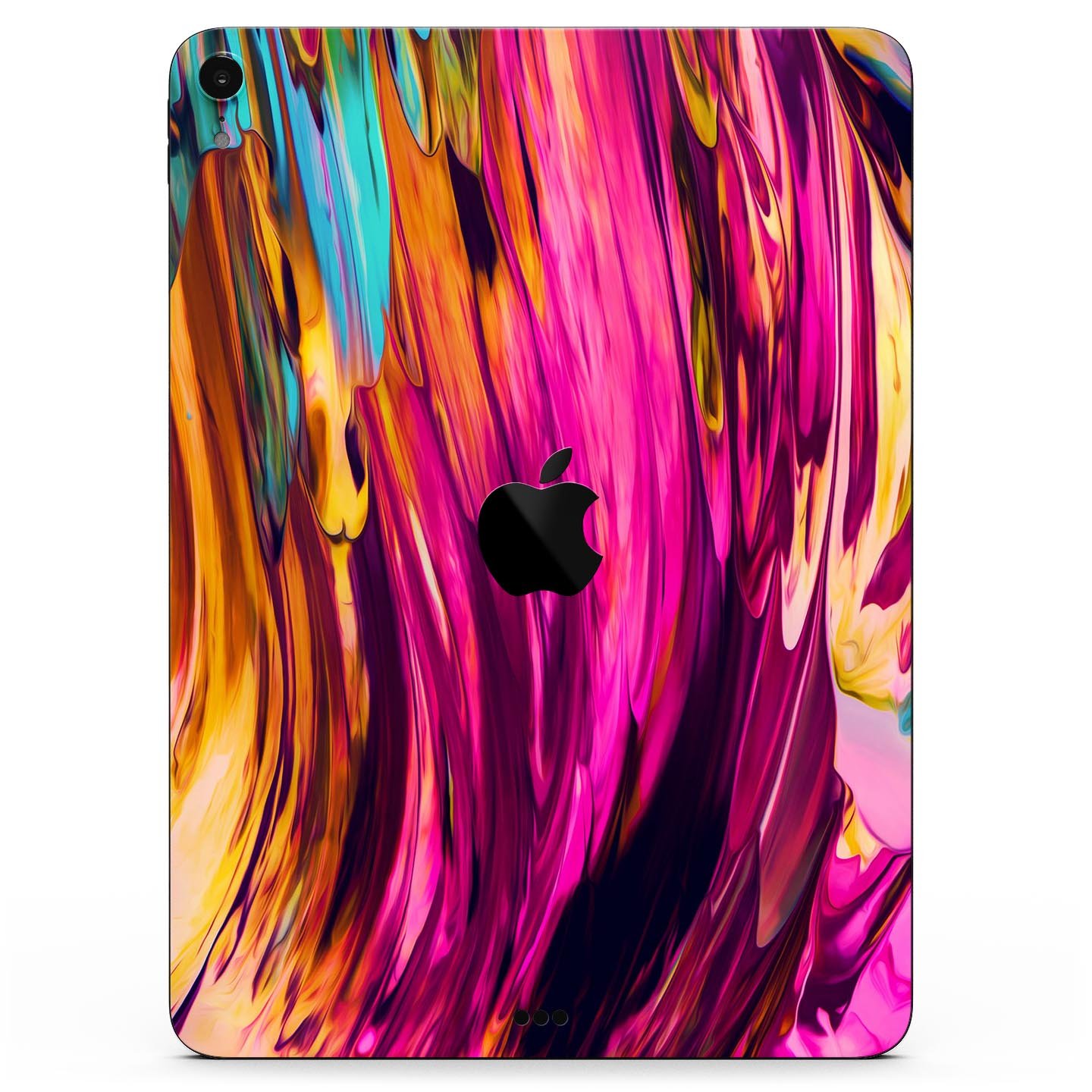 Blurred Abstract Flow V30 skin decal for Apple iPad, showcasing a vibrant abstract design with a smooth finish.