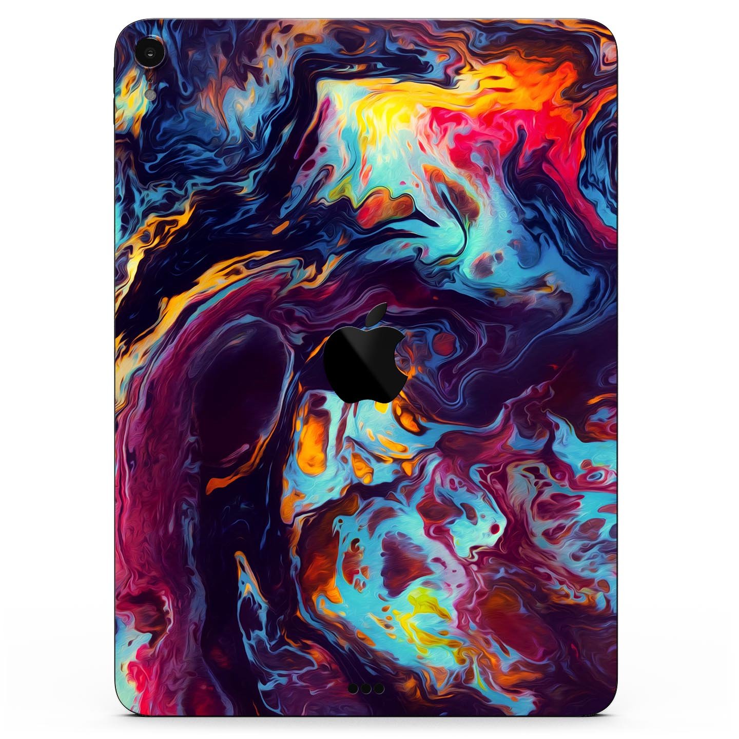 Blurred Abstract Flow V31 skin decal for Apple iPad, showcasing a vibrant abstract design with premium 3M material for protection.