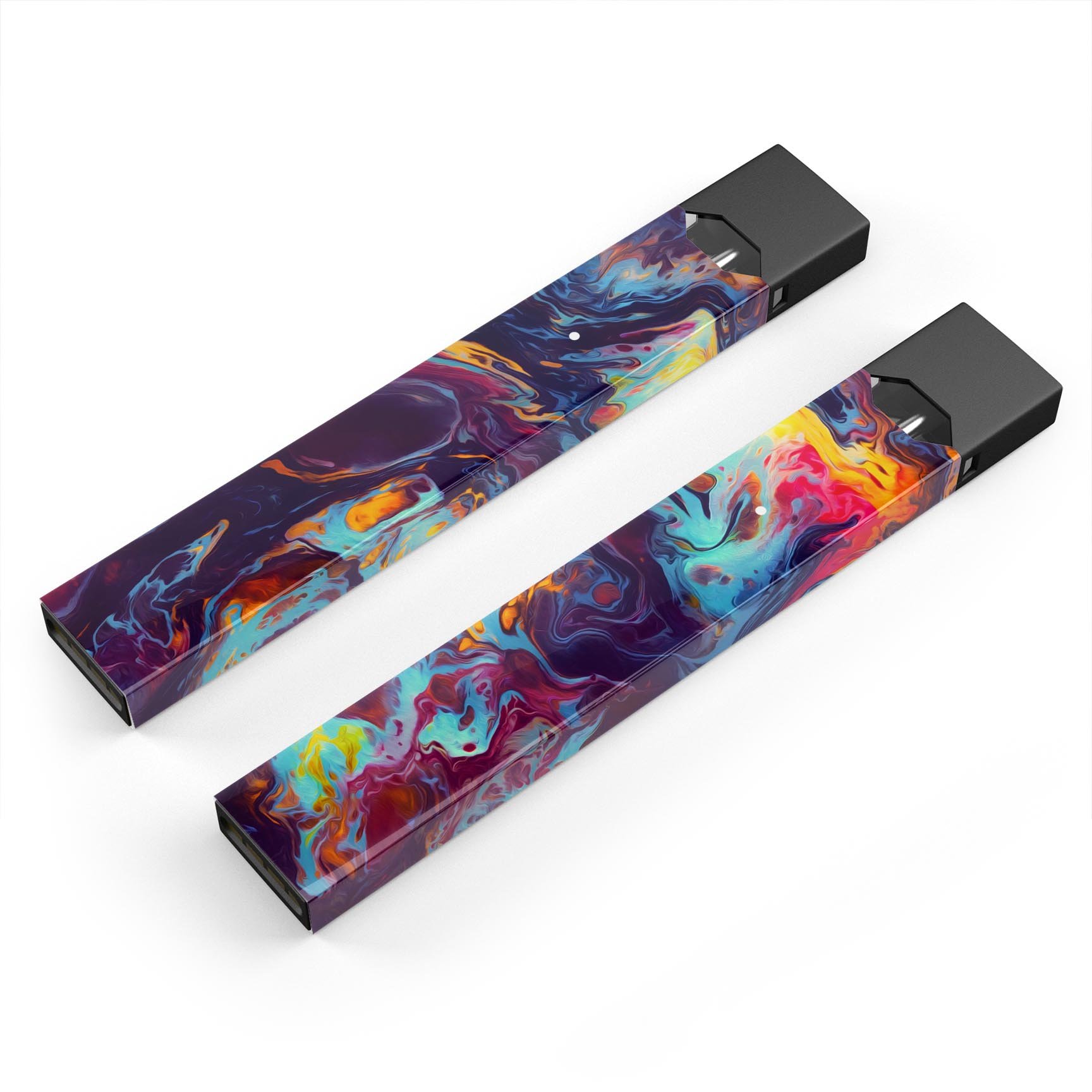 Blurred Abstract Flow V31 skin-wrap sticker designed for JUUL vaping device, showcasing vibrant abstract design and premium quality.