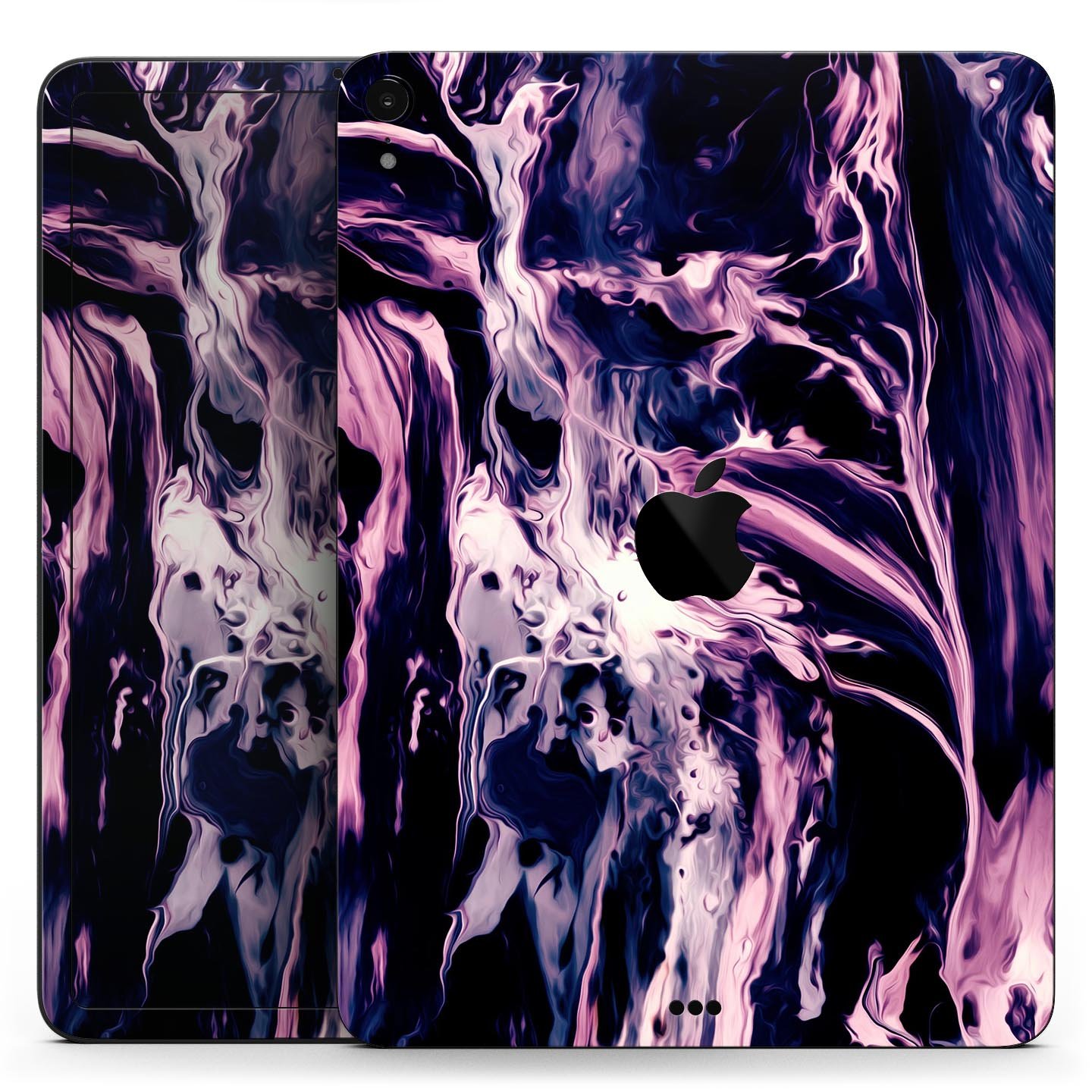 Blurred Abstract Flow V32 skin decal for Apple iPad, showcasing vibrant abstract design and premium 3M material.