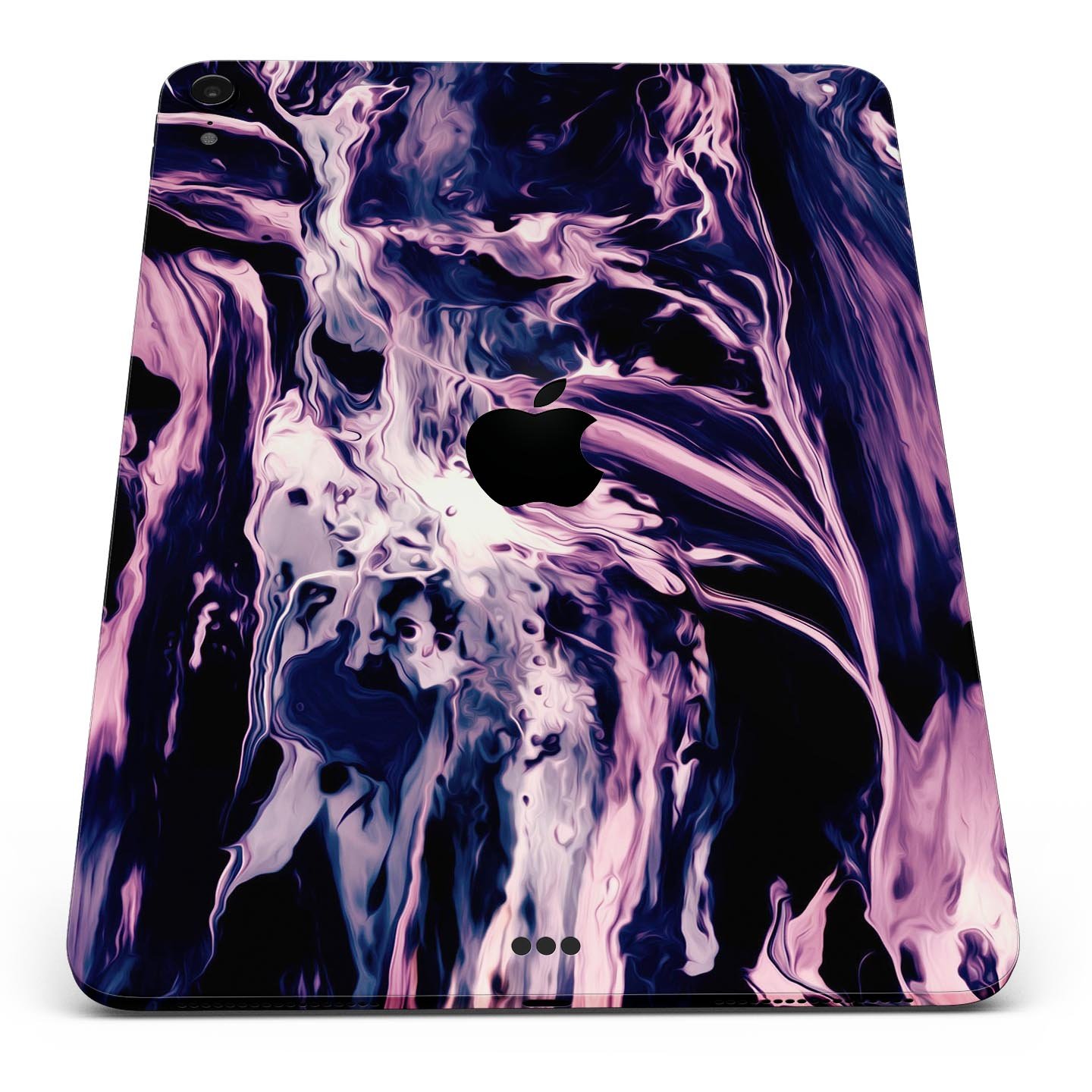 Blurred Abstract Flow V32 skin decal for Apple iPad, showcasing vibrant abstract design and premium 3M material.