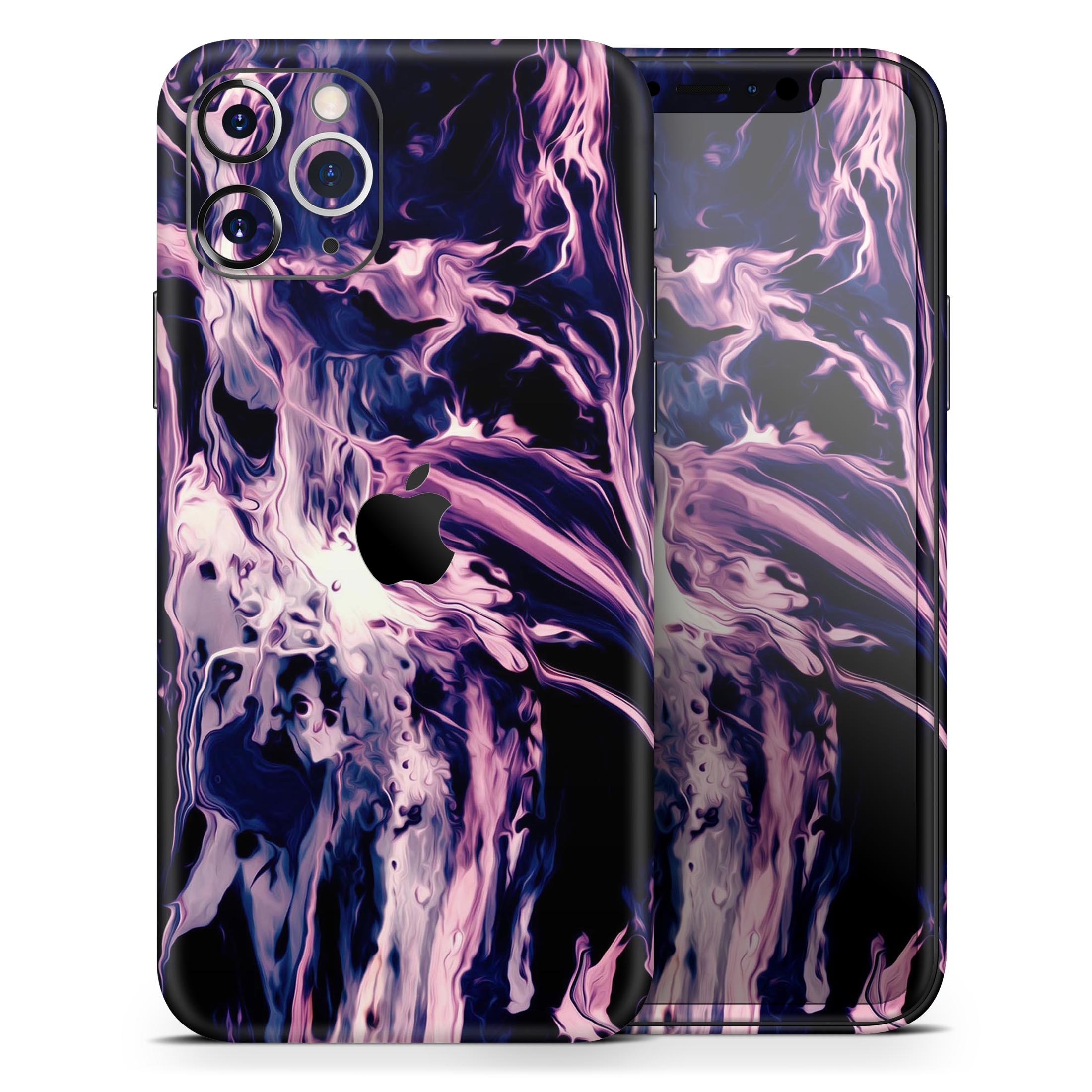 Blurred Abstract Flow V32 Skin-Kit for Apple iPhone, showcasing vibrant colors and a sleek design.