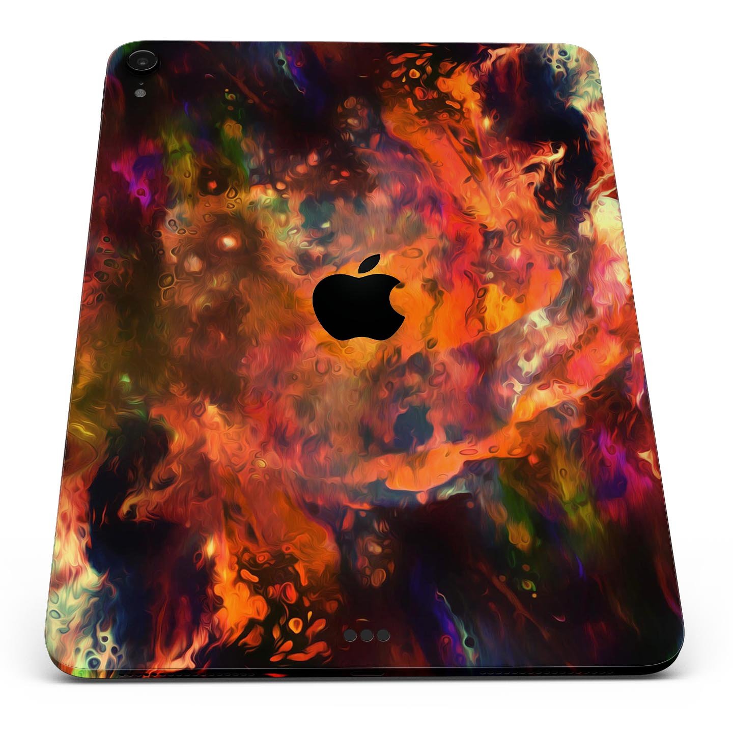 Blurred Abstract Flow V35 skin decal for Apple iPad, showcasing a modern abstract design with vibrant colors and a sleek finish.