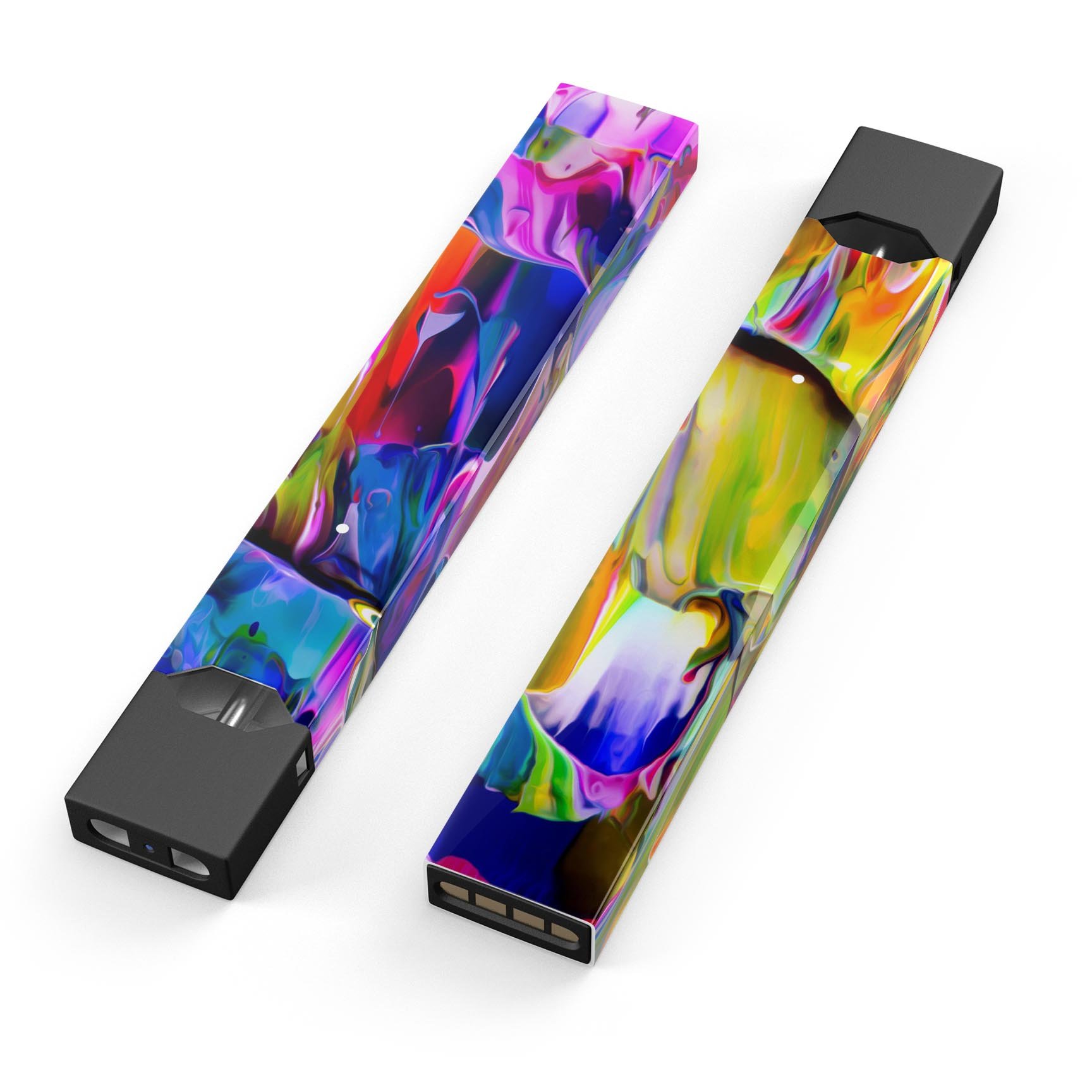 Blurred Abstract Flow V39 skin-wrap sticker for JUUL device, showcasing vibrant abstract design and premium quality.