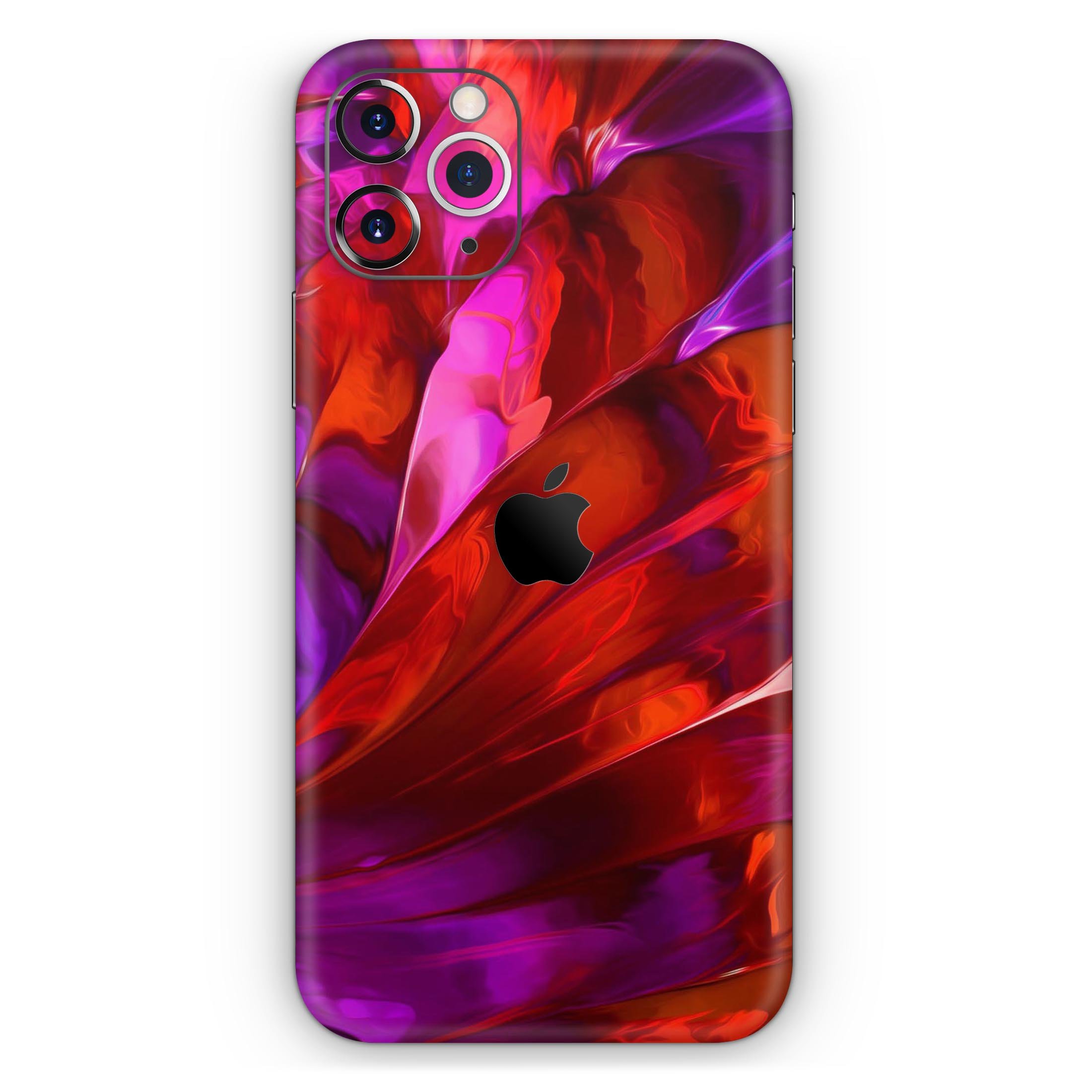 Blurred Abstract Flow V45 skin for Apple iPhone, showcasing vibrant colors and a sleek design.