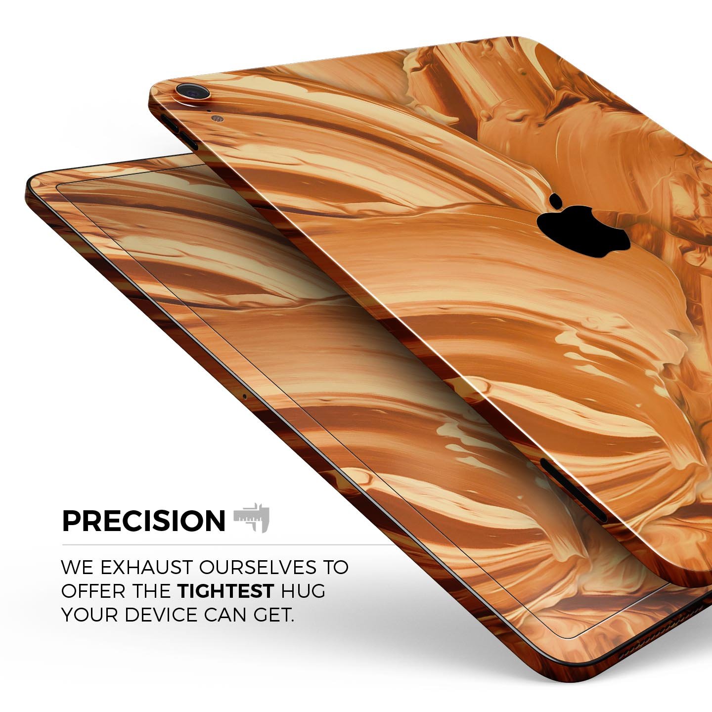 Blurred Abstract Flow V46 skin decal for Apple iPad, showcasing vibrant abstract design and premium 3M material.