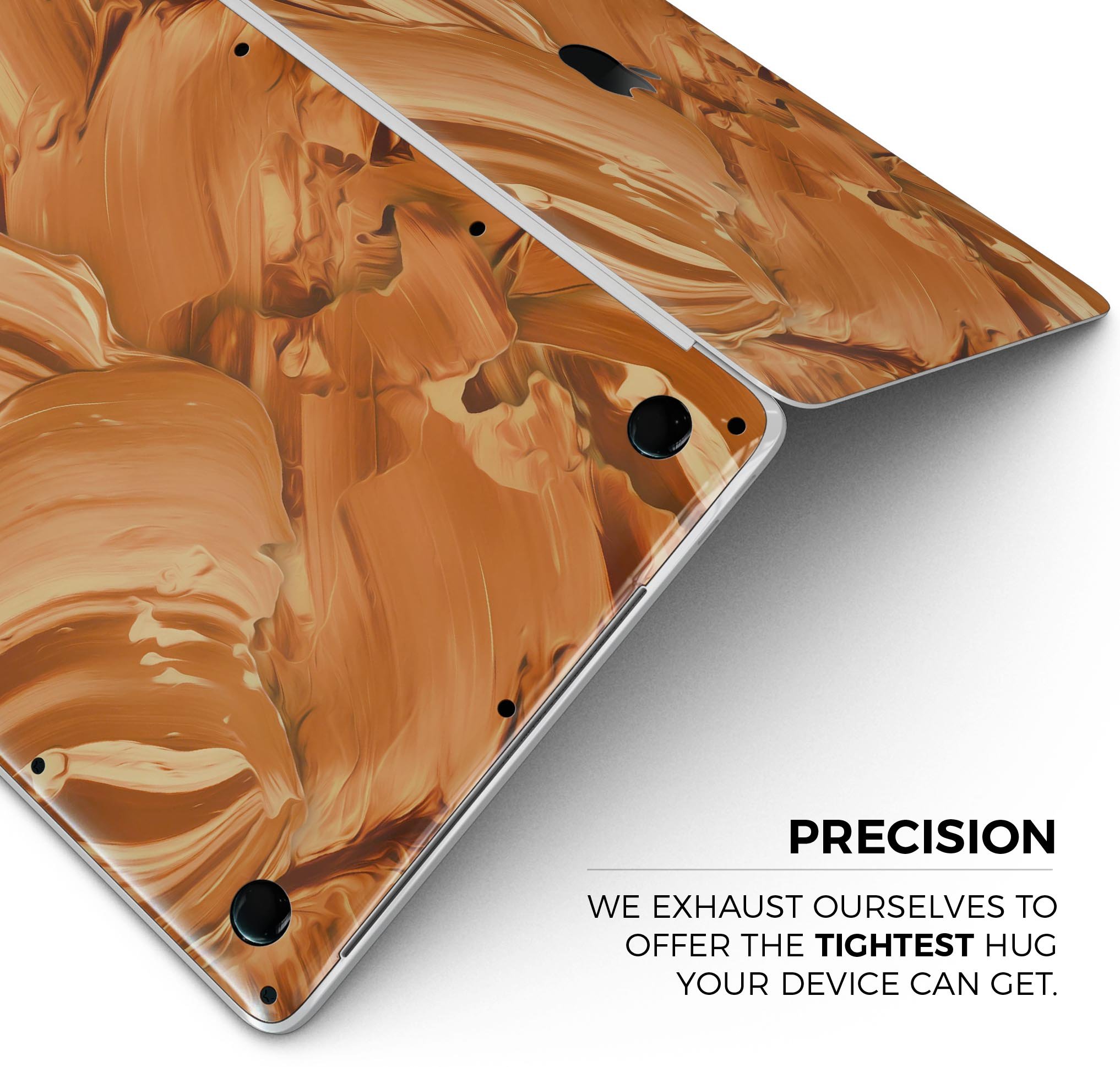 Blurred Abstract Flow V46 skin decal wrap kit for MacBook, showcasing vibrant colors and a sleek design.