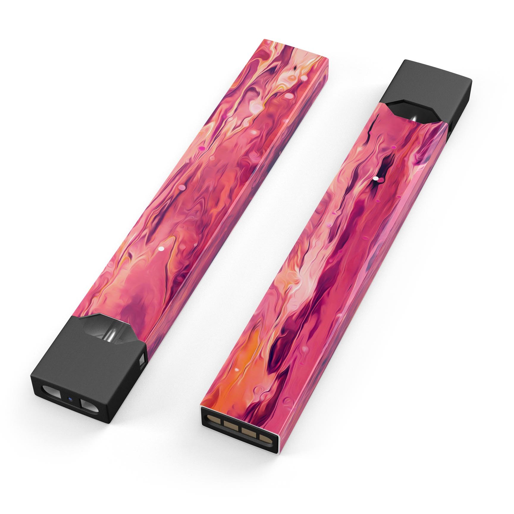 Blurred Abstract Flow V48 premium decal skin for JUUL device, showcasing vibrant abstract design and protective features.