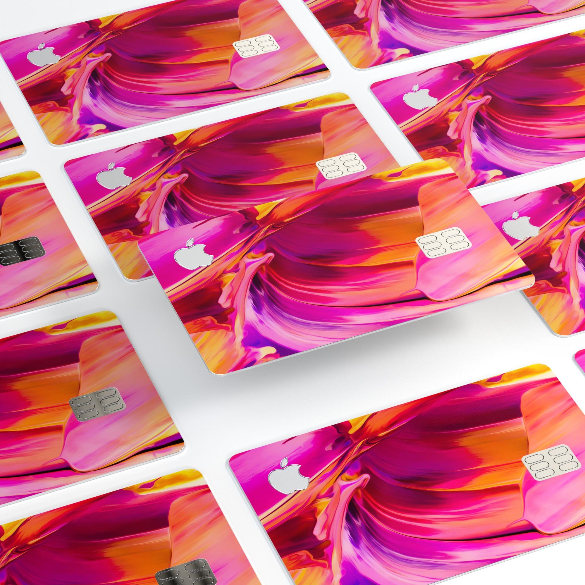 Blurred Abstract Flow V50 decal skin for Apple Card, showcasing premium vinyl design with a modern abstract pattern.