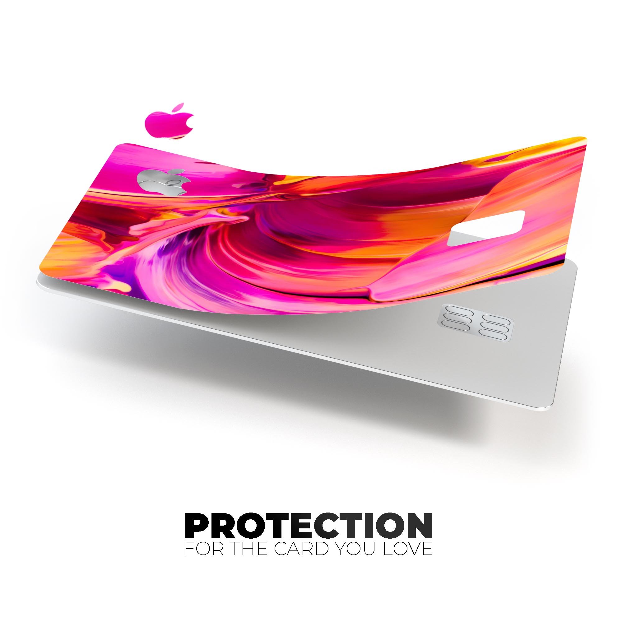 Blurred Abstract Flow V50 decal skin for Apple Card, showcasing premium vinyl design with a modern abstract pattern.