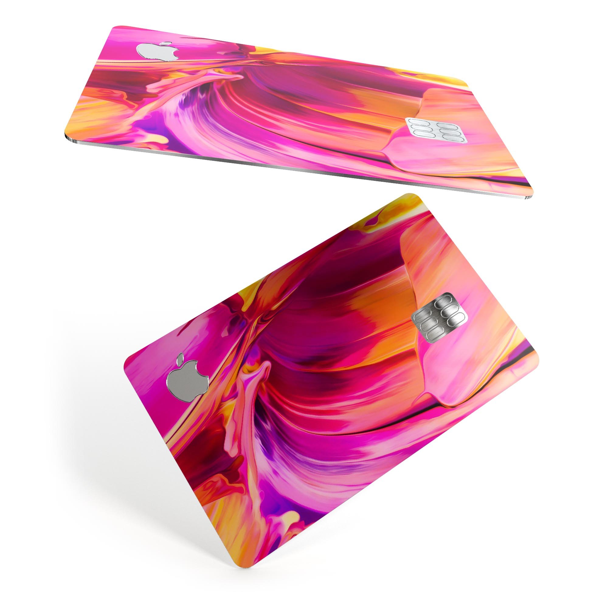 Blurred Abstract Flow V50 decal skin for Apple Card, showcasing premium vinyl design with a modern abstract pattern.