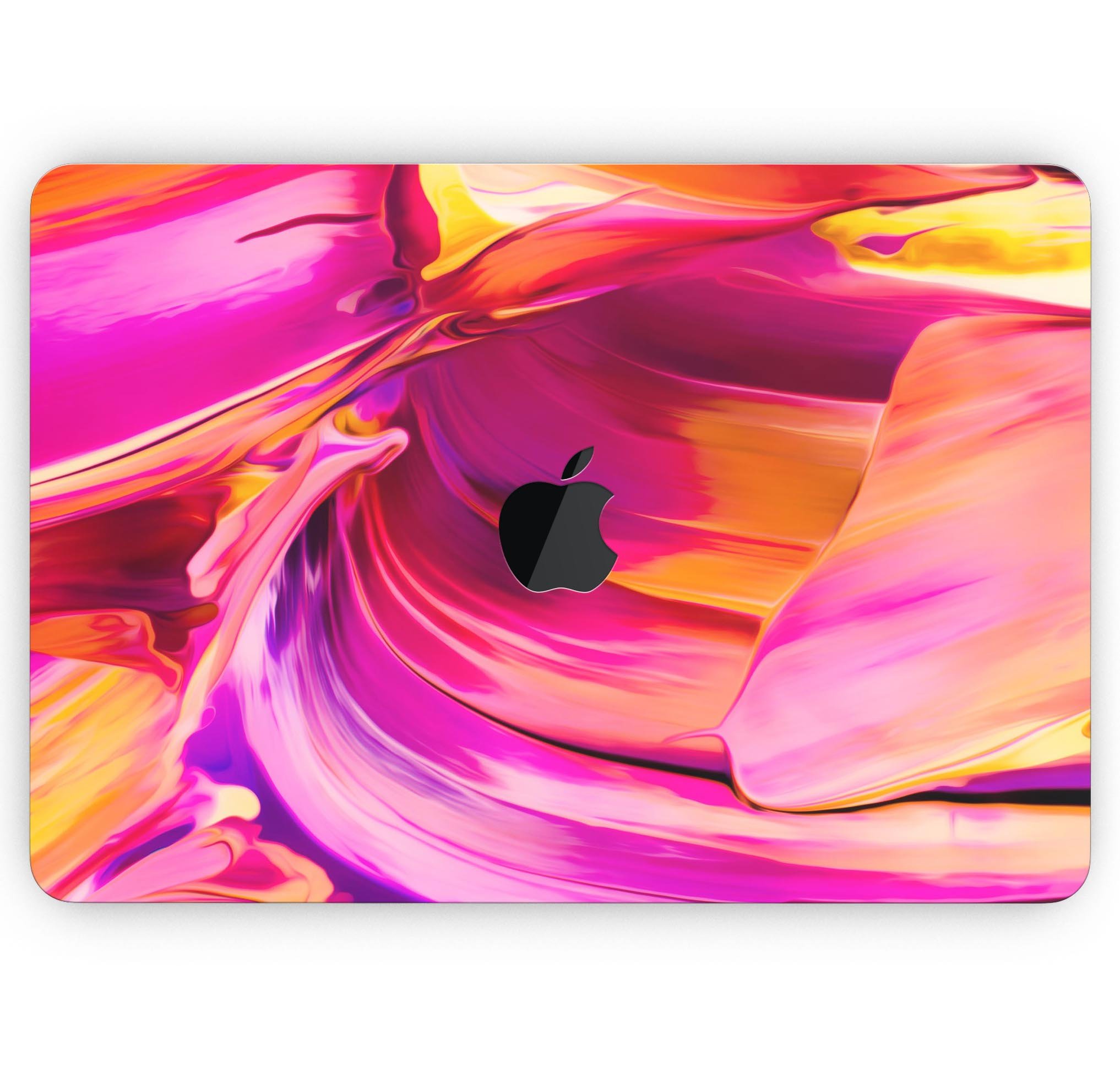 Blurred Abstract Flow V50 skin decal wrap kit for Apple MacBook, showcasing vibrant design and premium vinyl material.