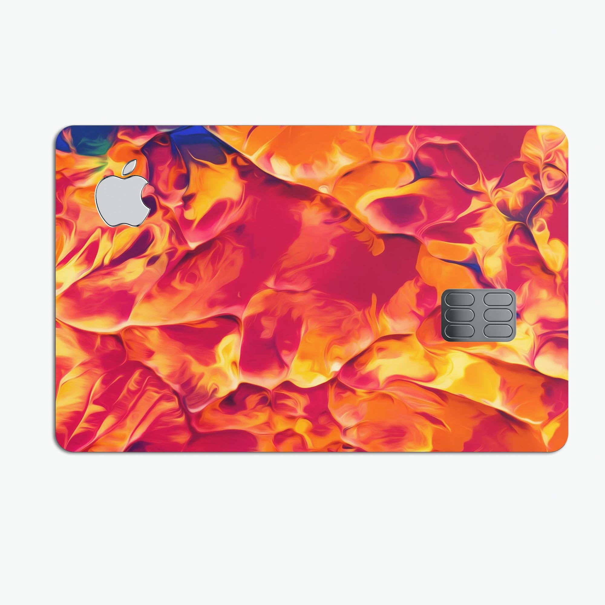 Blurred Abstract Flow V54 decal skin for Apple Card, showcasing a stylish design and premium protective features.