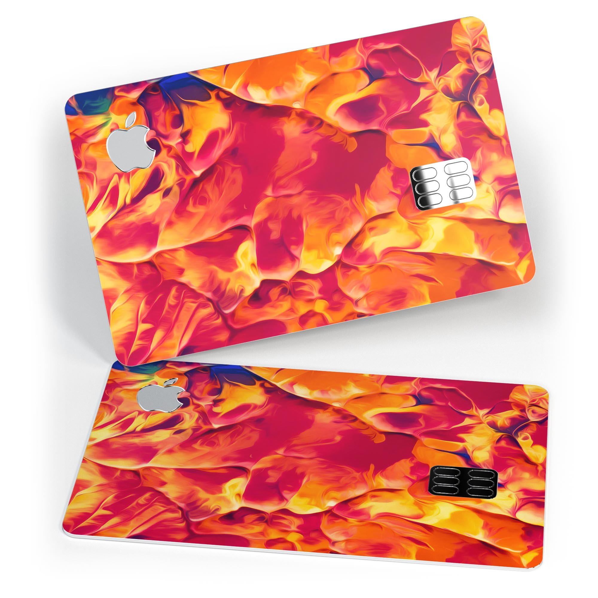 Blurred Abstract Flow V54 decal skin for Apple Card, showcasing a stylish design and premium protective features.