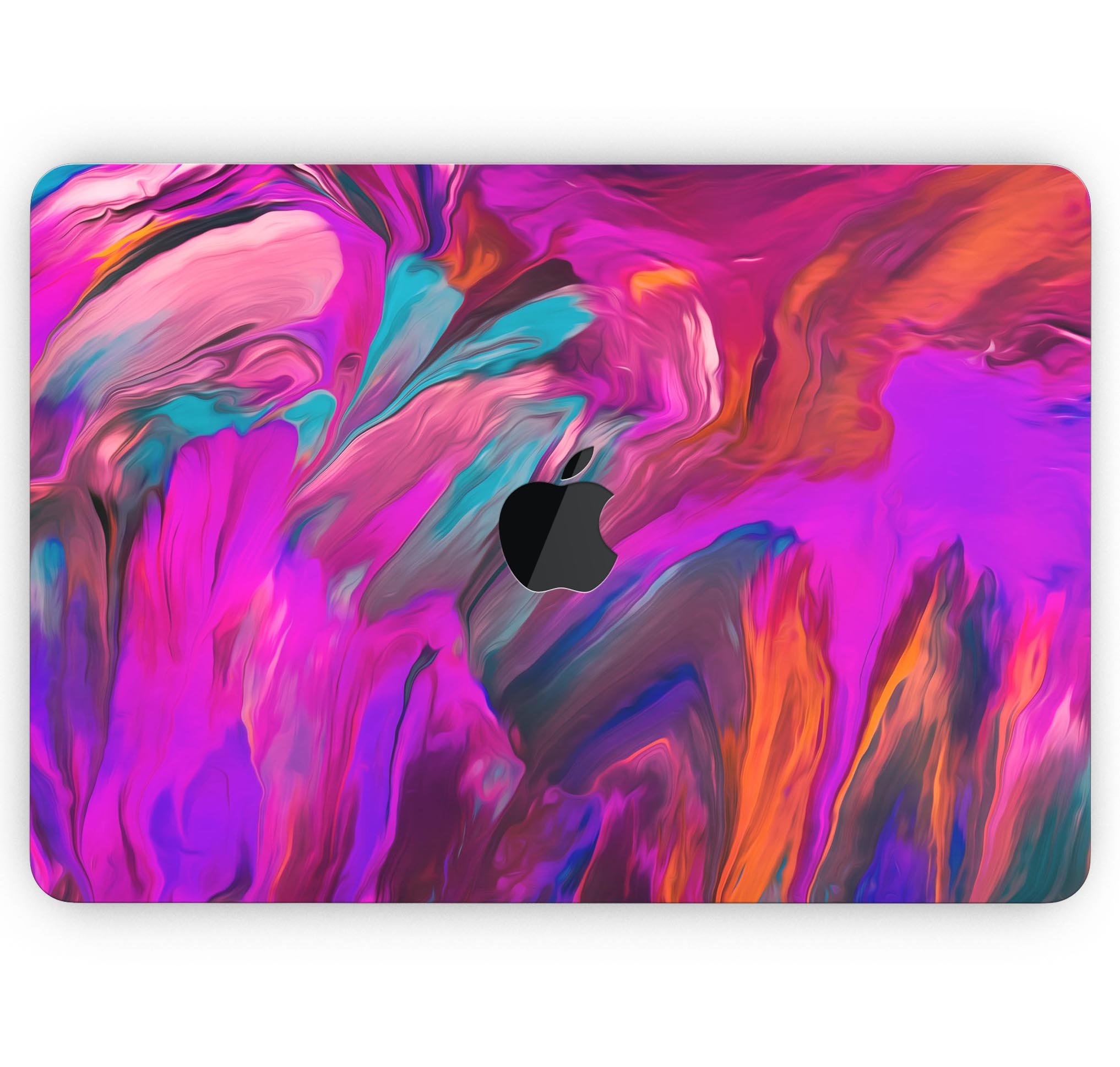 Blurred Abstract Flow V56 skin decal wrap kit for Apple MacBook, showcasing a stylish design and premium vinyl material.