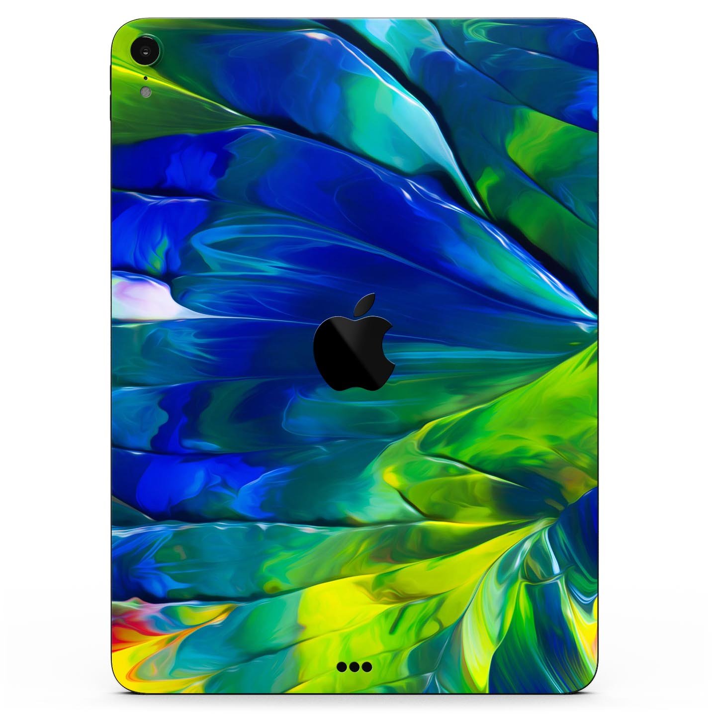 Blurred Abstract Flow V58 skin decal for Apple iPad, showcasing vibrant abstract design and premium 3M material.