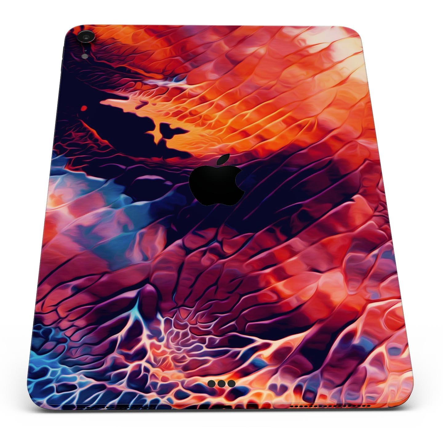 Blurred Abstract Flow V59 skin decal for Apple iPad, showcasing a vibrant abstract design with a smooth finish.