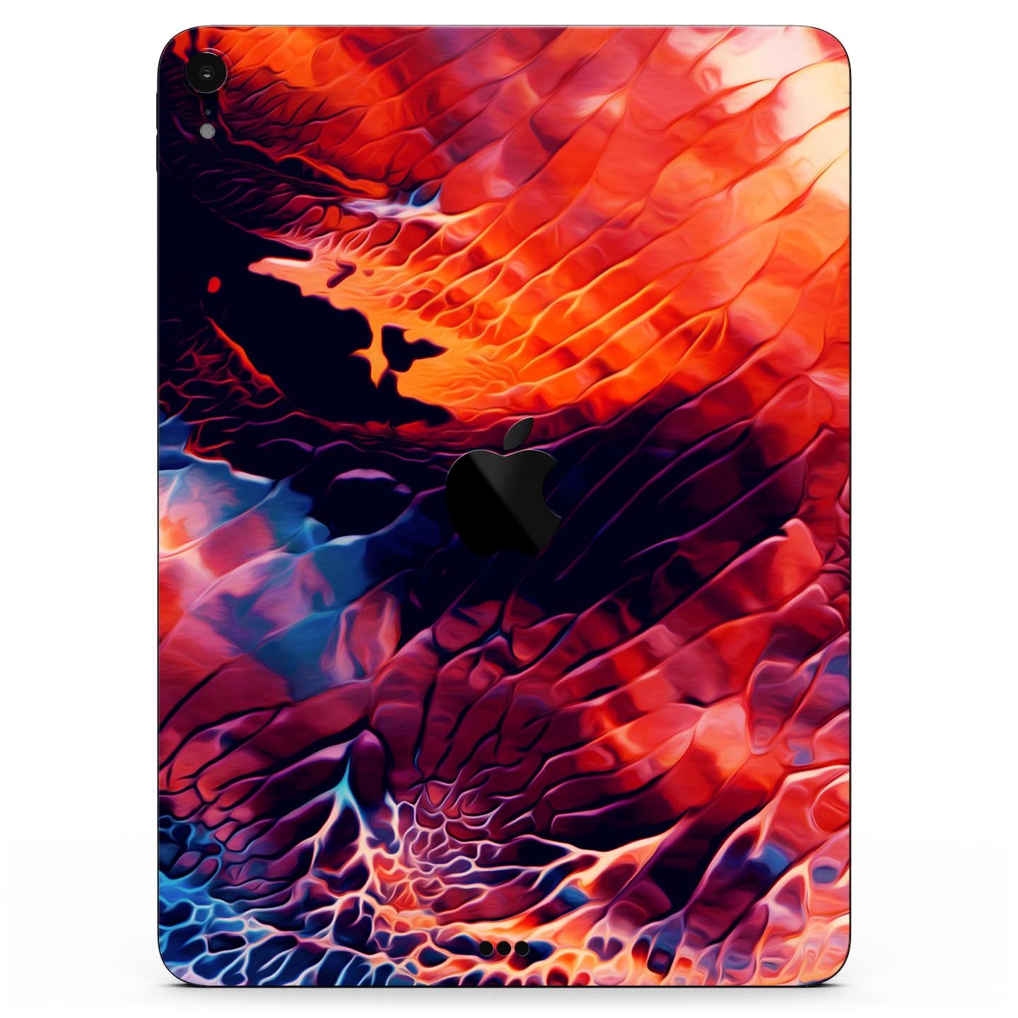 Blurred Abstract Flow V59 skin decal for Apple iPad, showcasing a vibrant abstract design with a smooth finish.