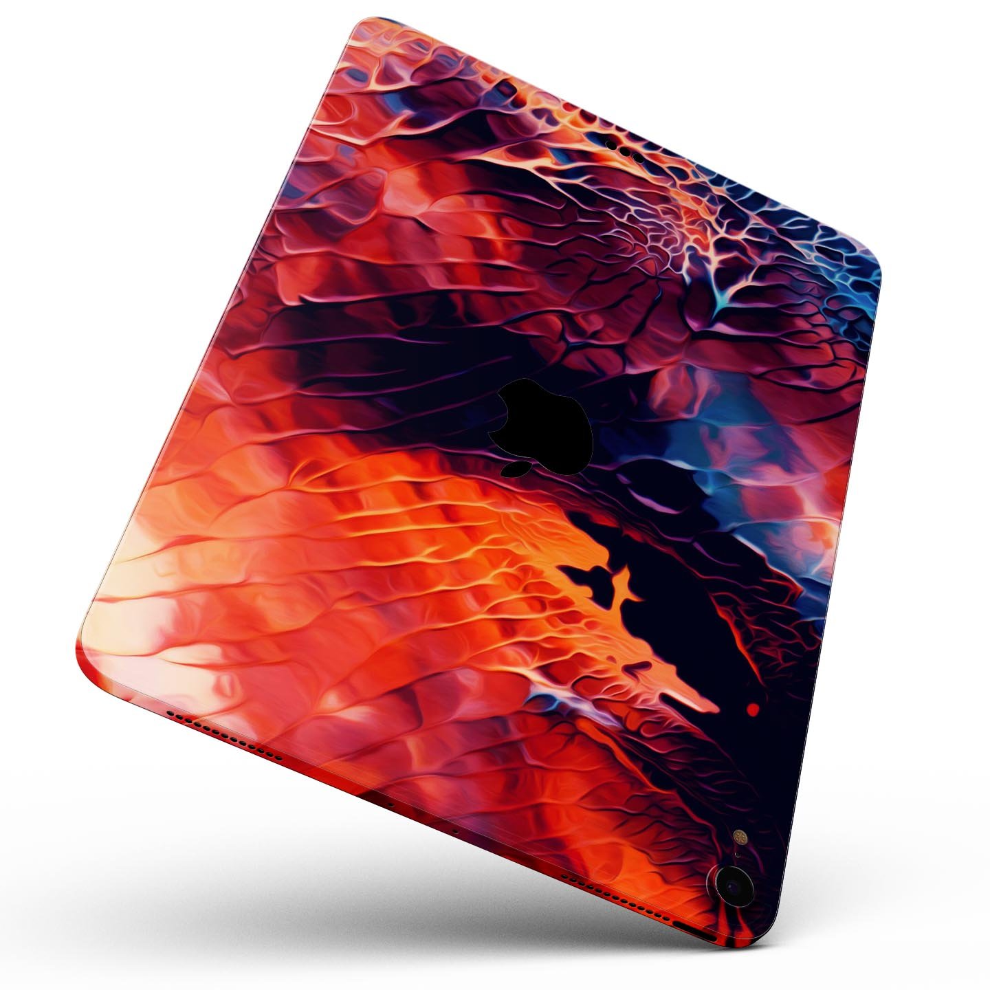 Blurred Abstract Flow V59 skin decal for Apple iPad, showcasing a vibrant abstract design with a smooth finish.