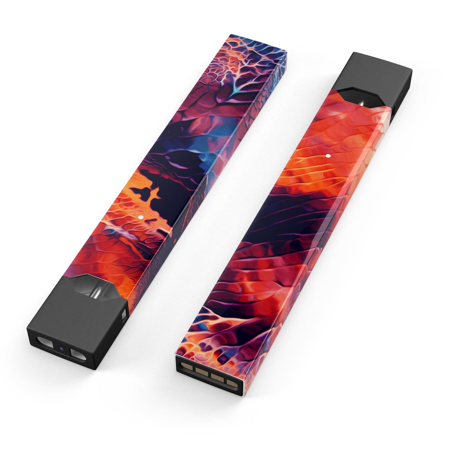 Blurred Abstract Flow V59 premium decal skin-wrap sticker designed for JUUL vaping device, showcasing vibrant abstract design.