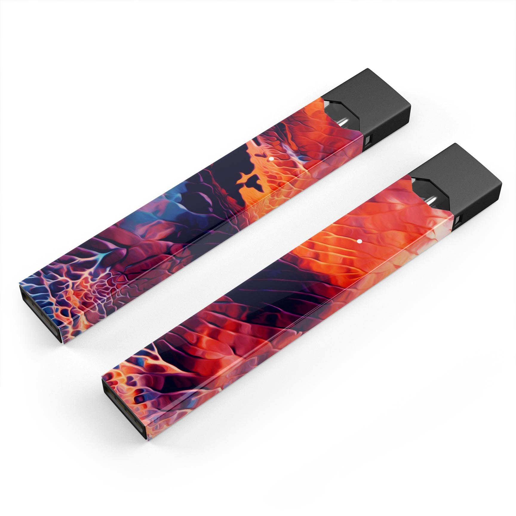 Blurred Abstract Flow V59 premium decal skin-wrap sticker designed for JUUL vaping device, showcasing vibrant abstract design.