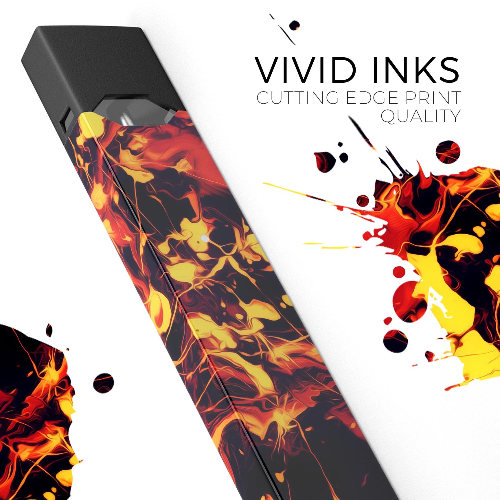 Blurred Abstract Flow V7 skin-wrap sticker for JUUL device, showcasing vibrant abstract design and premium quality.