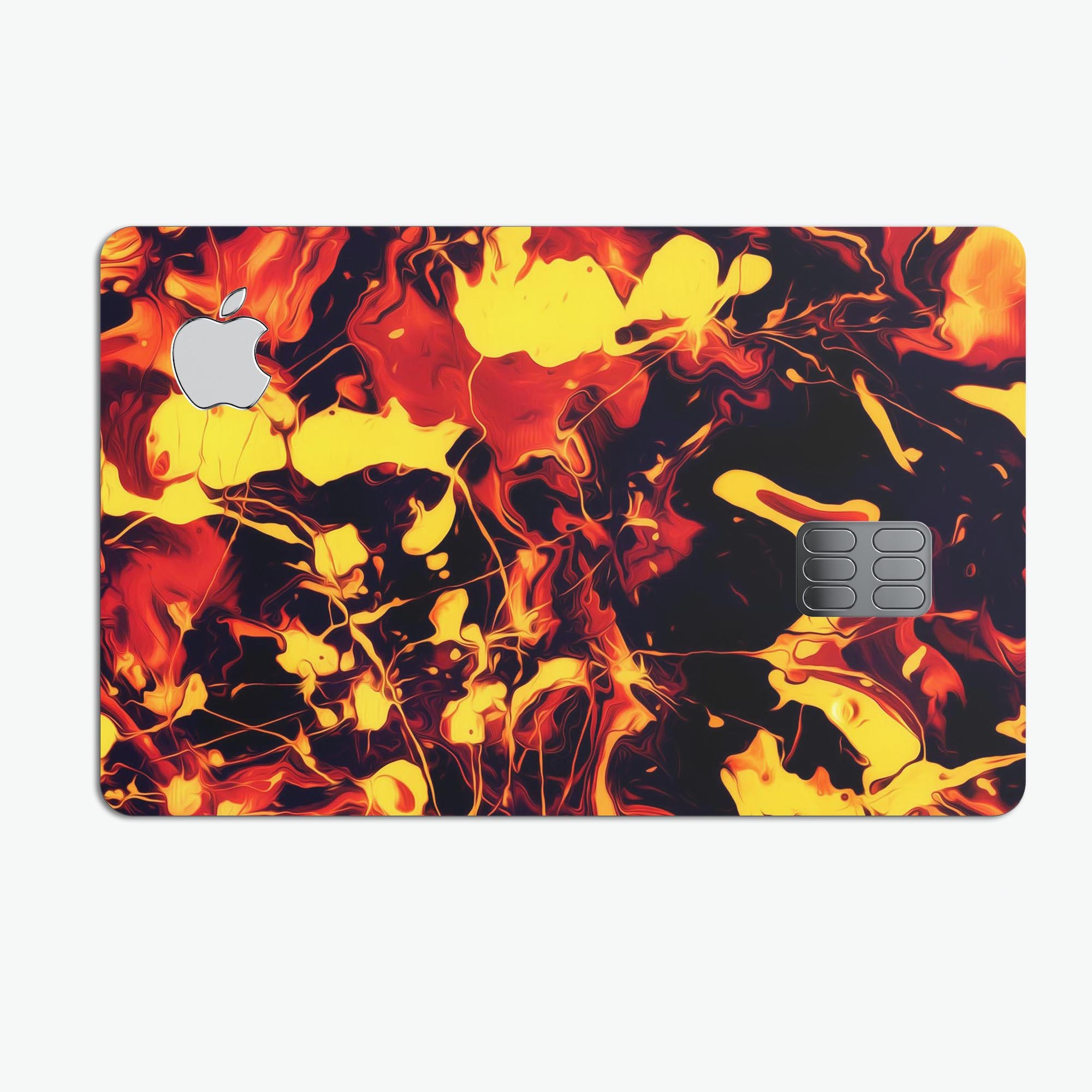 Blurred Abstract Flow V7 decal skin for Apple Card, showcasing its premium design and protective features.