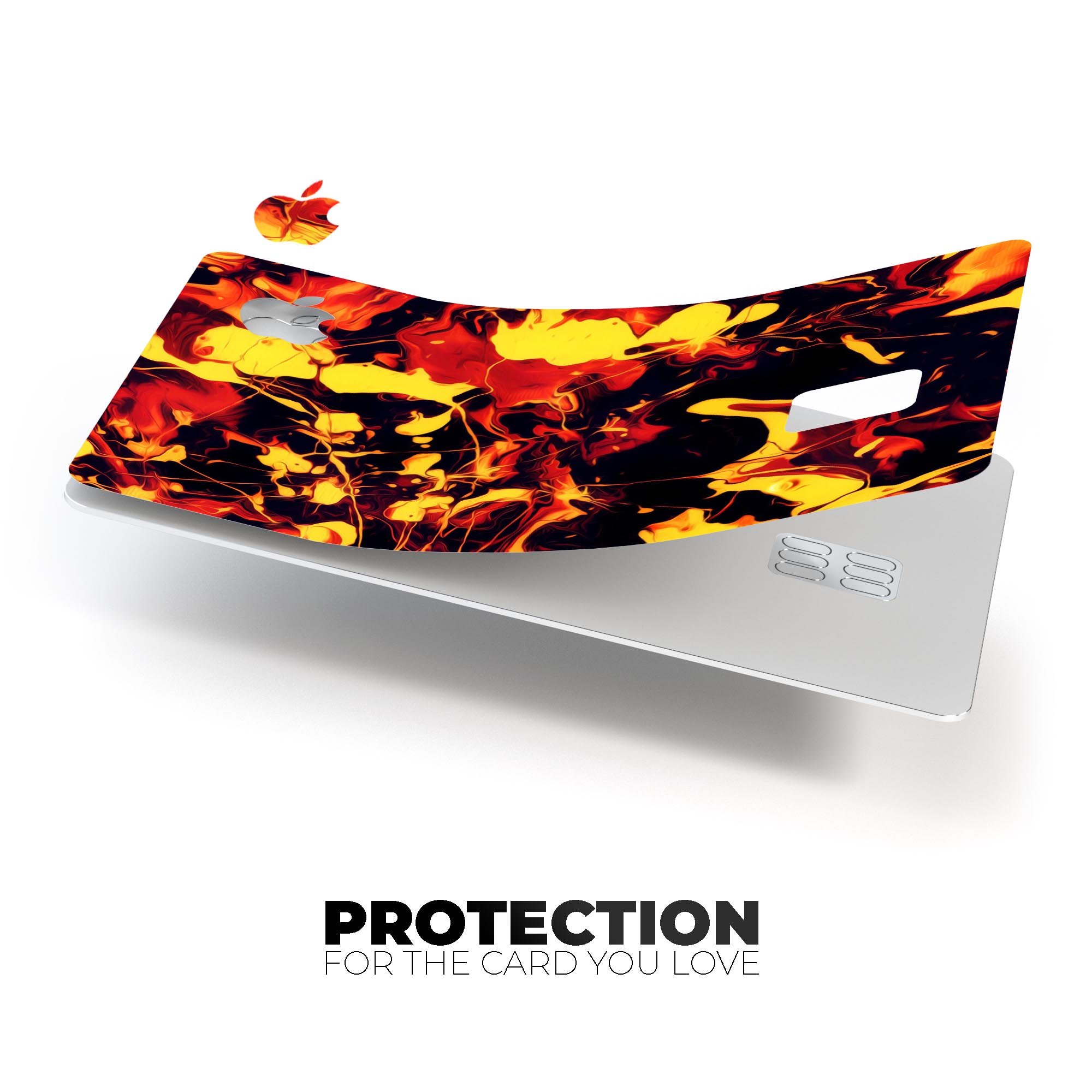 Blurred Abstract Flow V7 decal skin for Apple Card, showcasing its premium design and protective features.