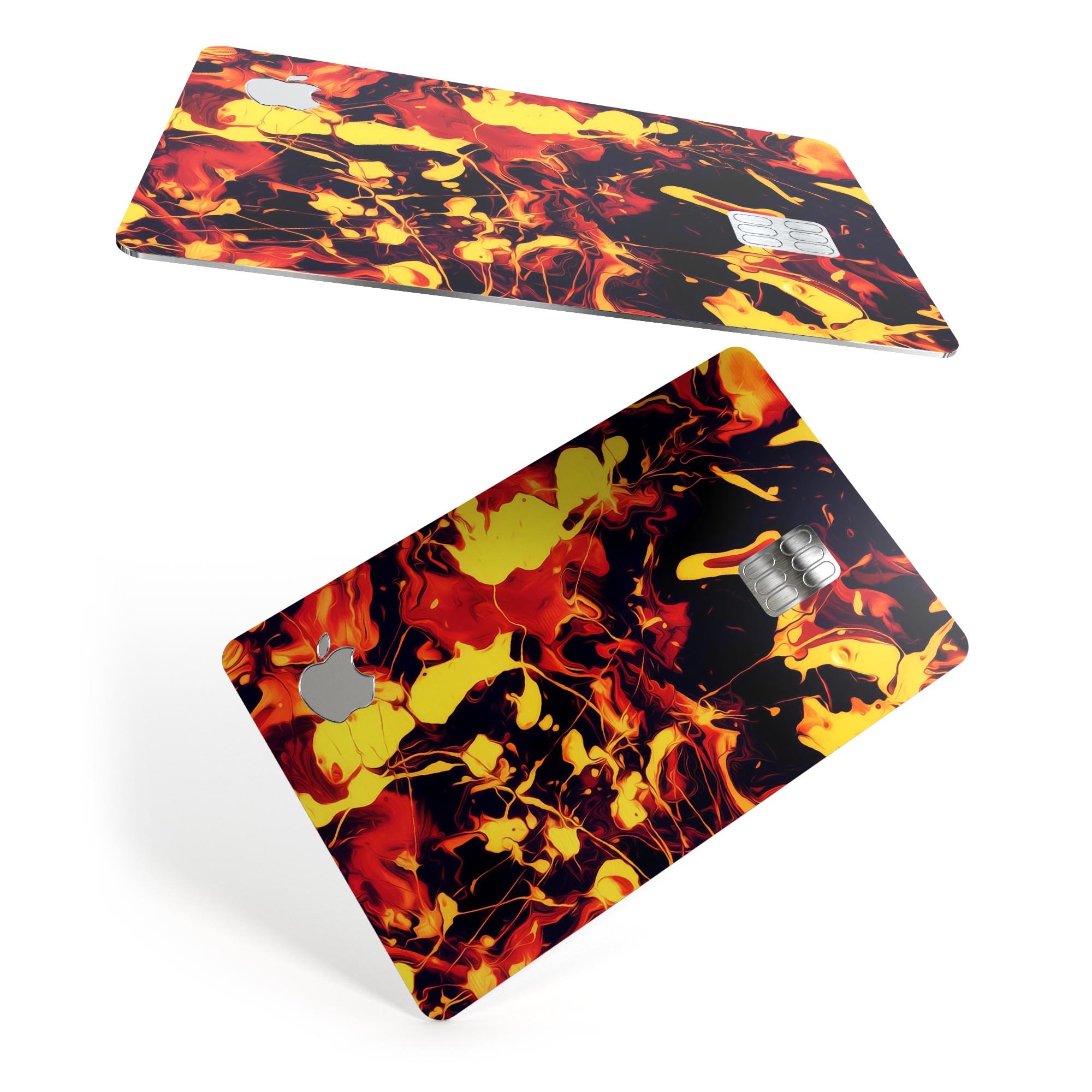 Blurred Abstract Flow V7 decal skin for Apple Card, showcasing its premium design and protective features.