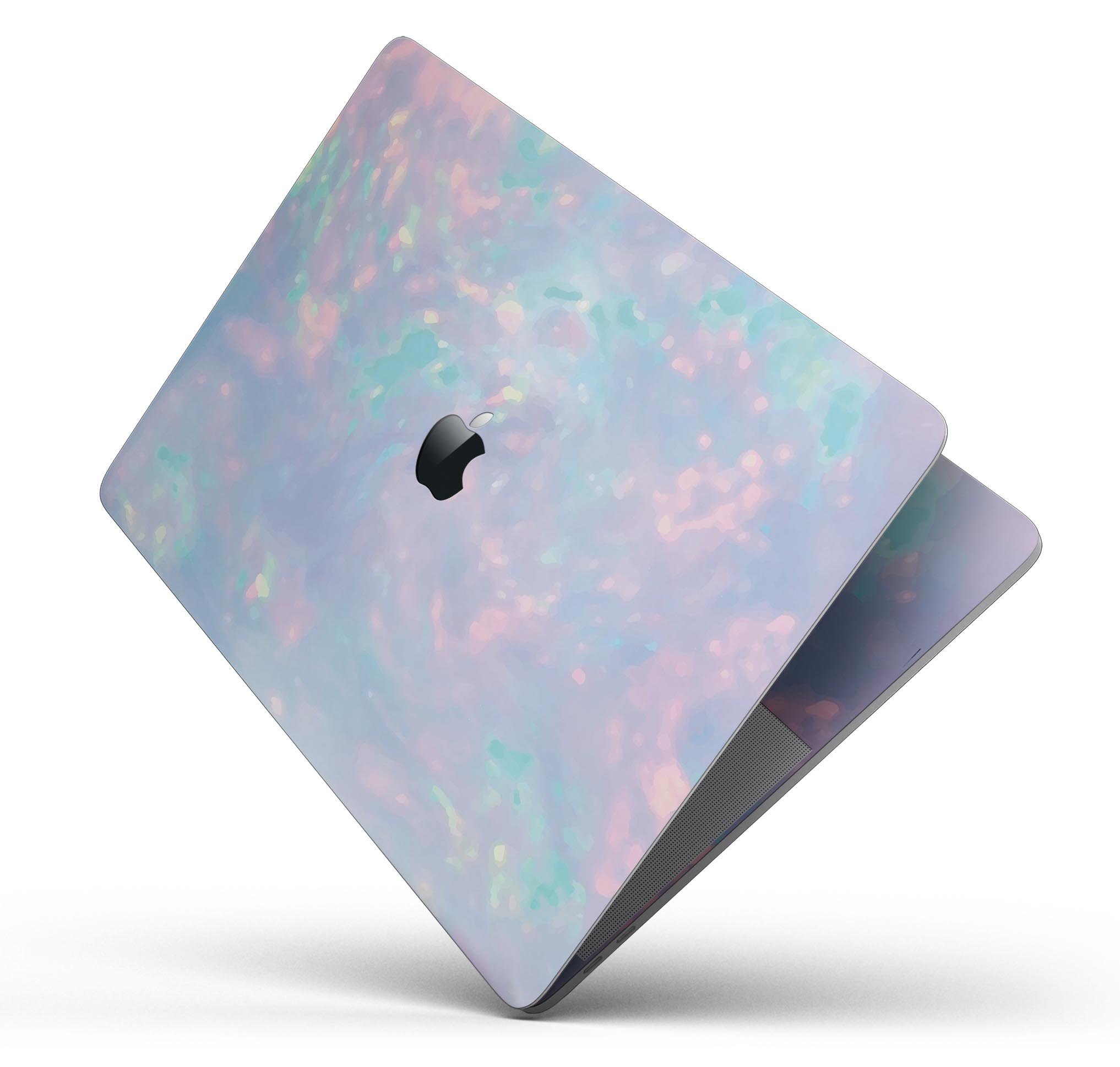 Blurry Opal Gemstone skin decal wrap kit for Apple MacBook, showcasing vibrant colors and a sleek design.