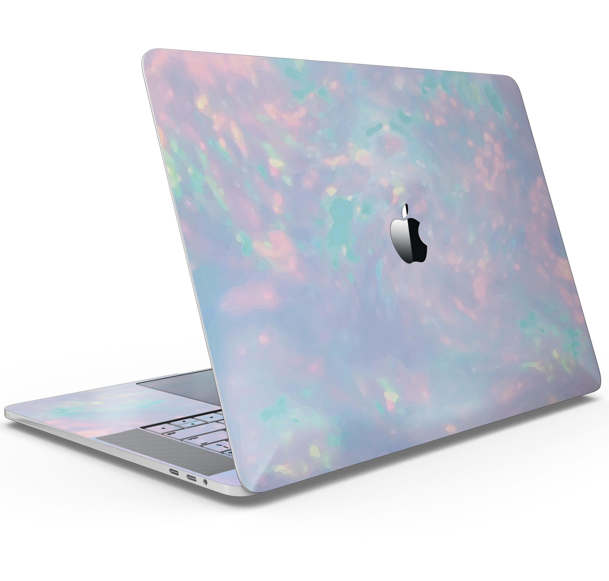 Blurry Opal Gemstone skin decal wrap kit for Apple MacBook, showcasing vibrant colors and a sleek design.