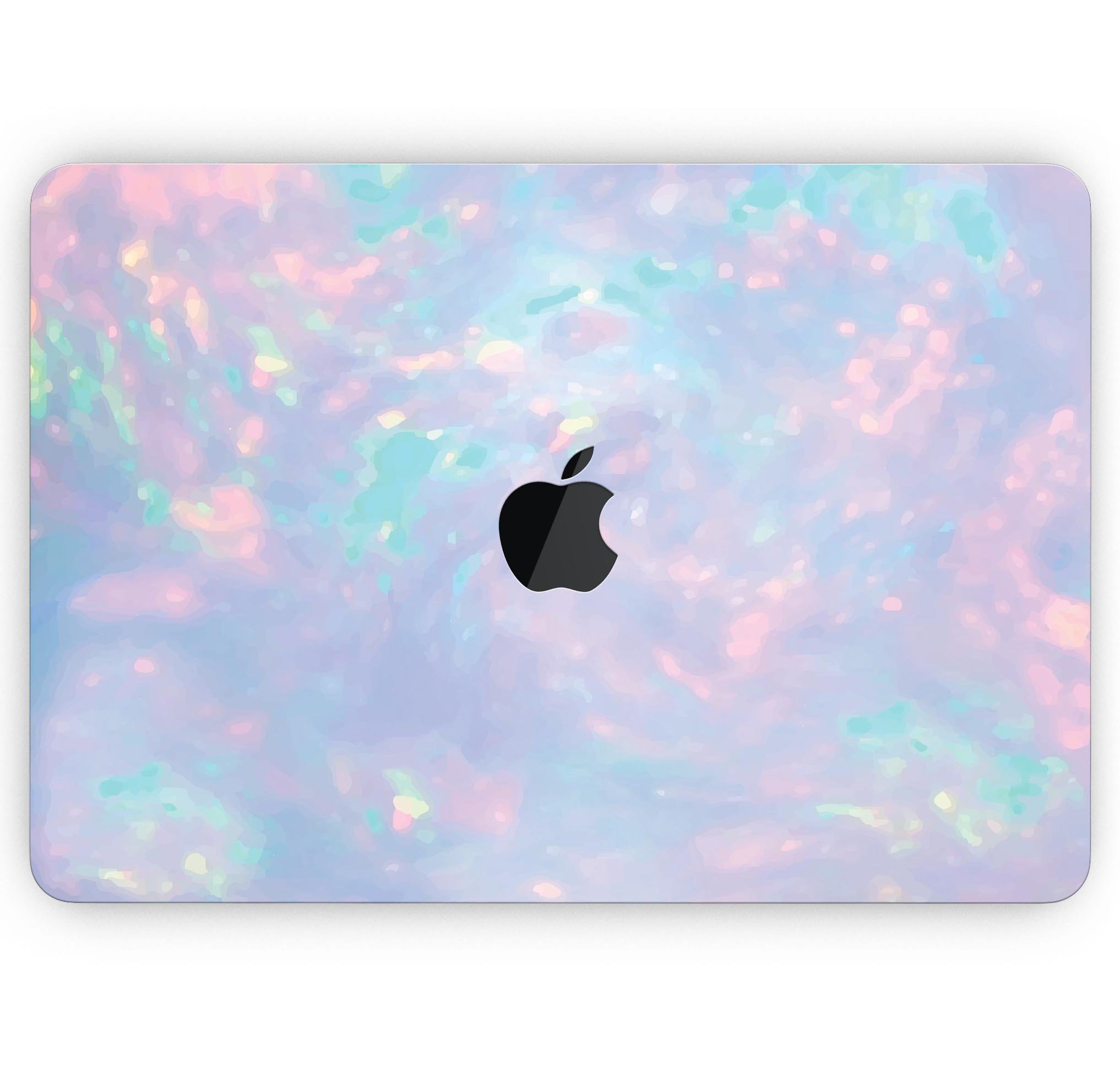 Blurry Opal Gemstone skin decal wrap kit for Apple MacBook, showcasing vibrant colors and a sleek design.