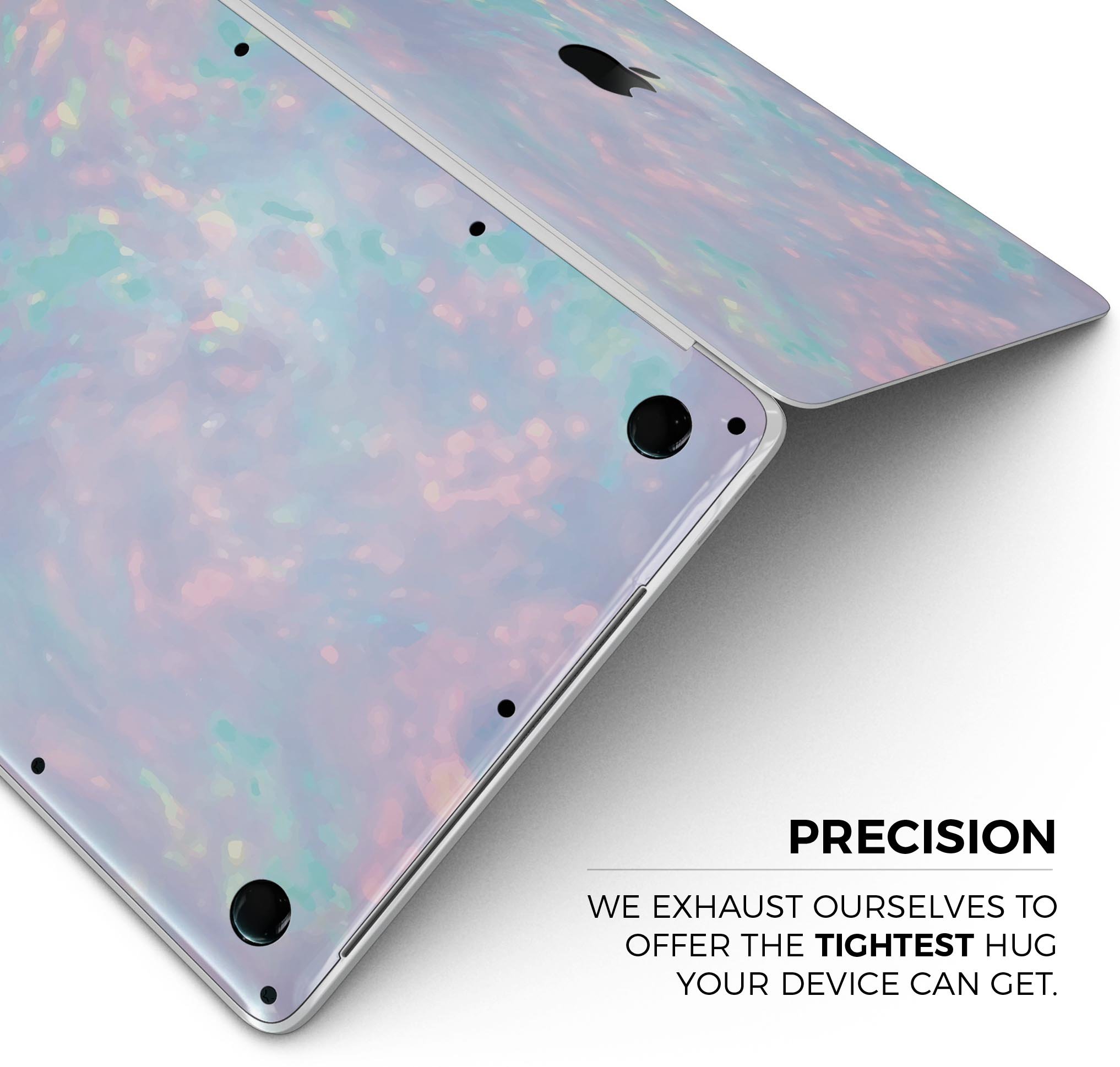 Blurry Opal Gemstone skin decal wrap kit for Apple MacBook, showcasing vibrant colors and a sleek design.