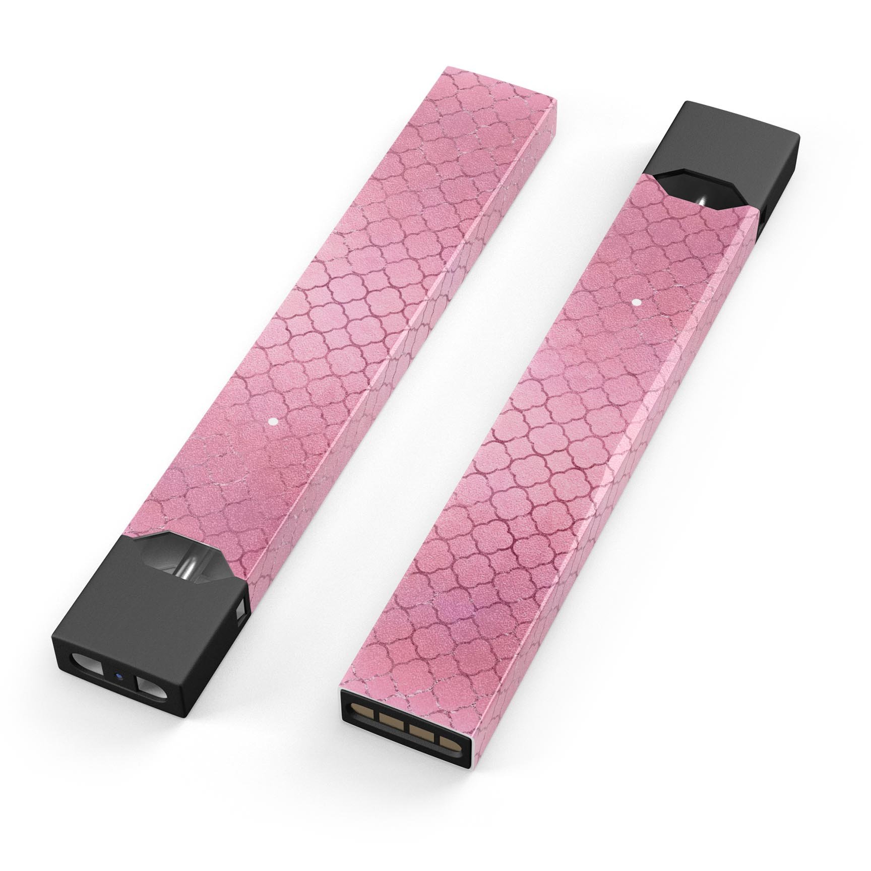 Blushed Pink Moroccan Pattern skin-wrap for JUUL device, showcasing intricate design and premium quality.