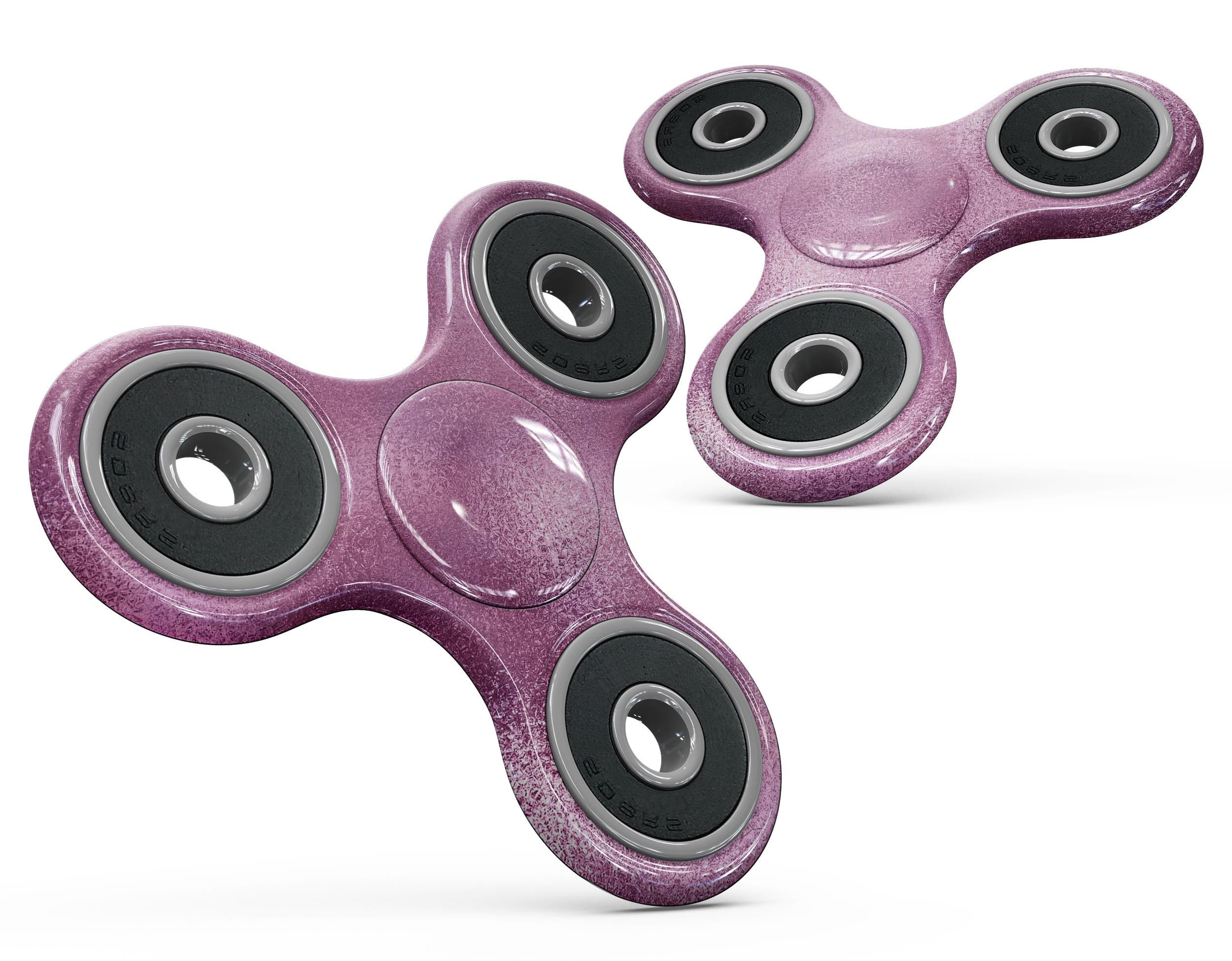 Blushed Pink Reflection Full-Body Fidget Spinner Skin-Kit showcasing its vibrant design and premium vinyl material.