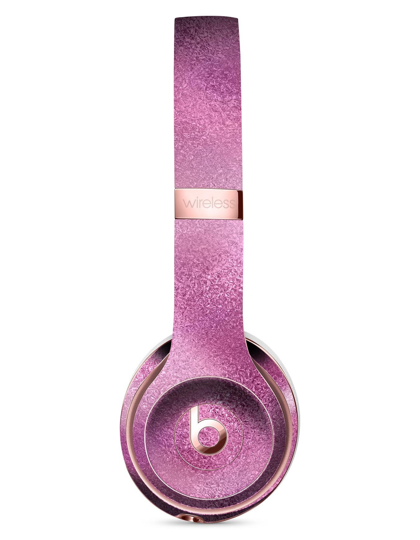 Blushed Pink Reflection Full-Body Skin Kit for Beats by Dre Solo 3, showcasing a stylish design with a glossy finish.