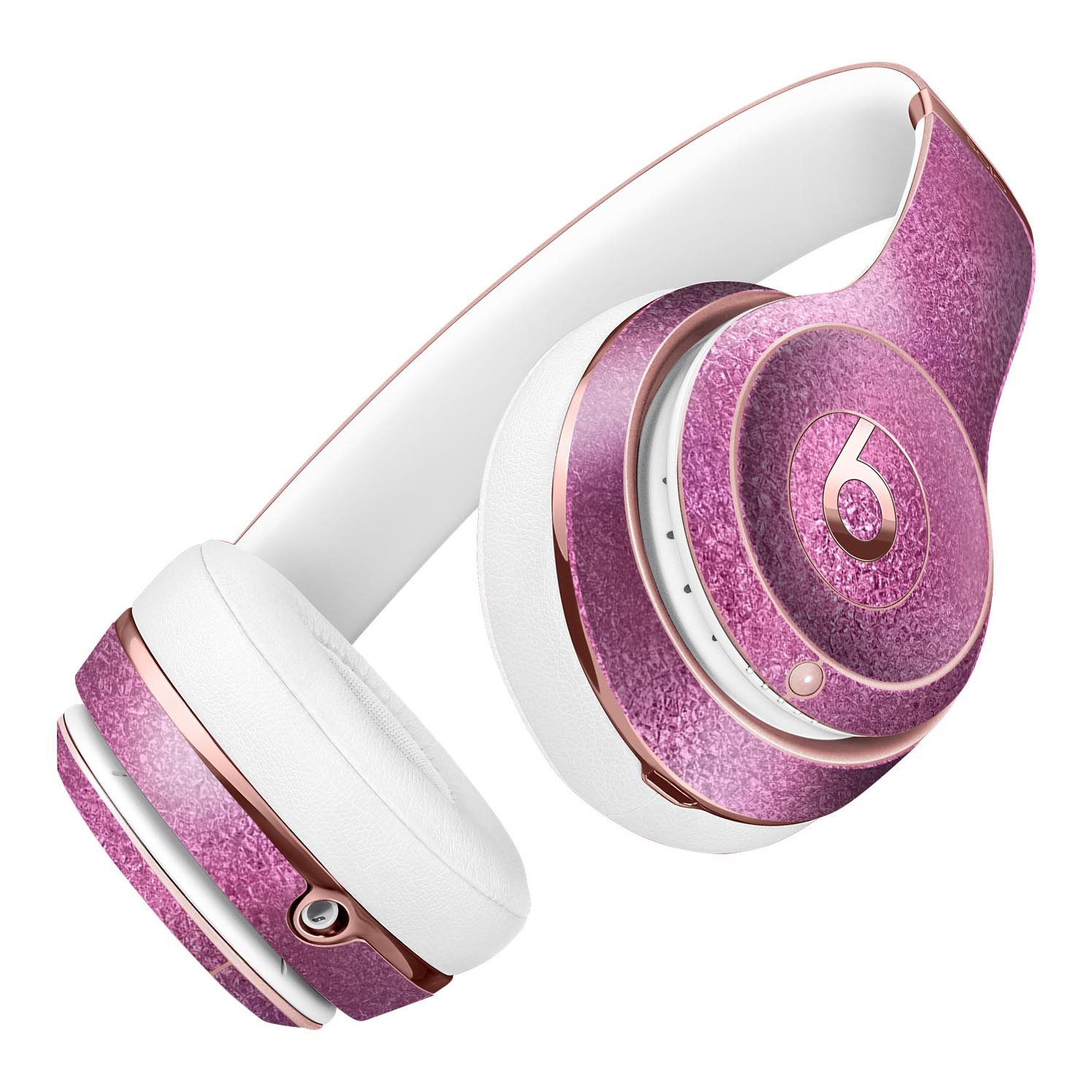 Blushed Pink Reflection Full-Body Skin Kit for Beats by Dre Solo 3, showcasing a stylish design with a glossy finish.